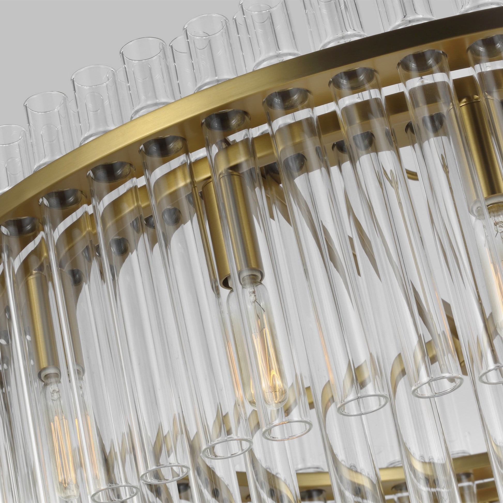 Beckett 32" 16-Light Large Chandelier, Burnished Brass Finish - Bees Lighting