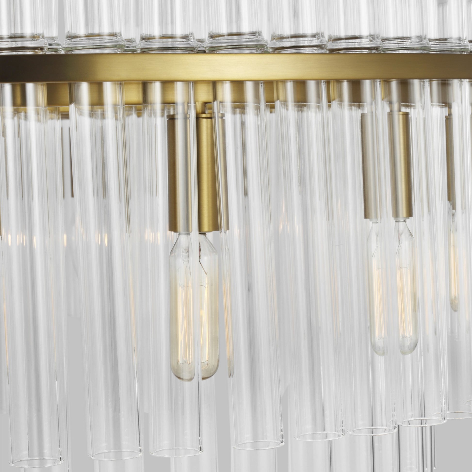 Beckett 32" 16-Light Large Chandelier, Burnished Brass Finish - Bees Lighting