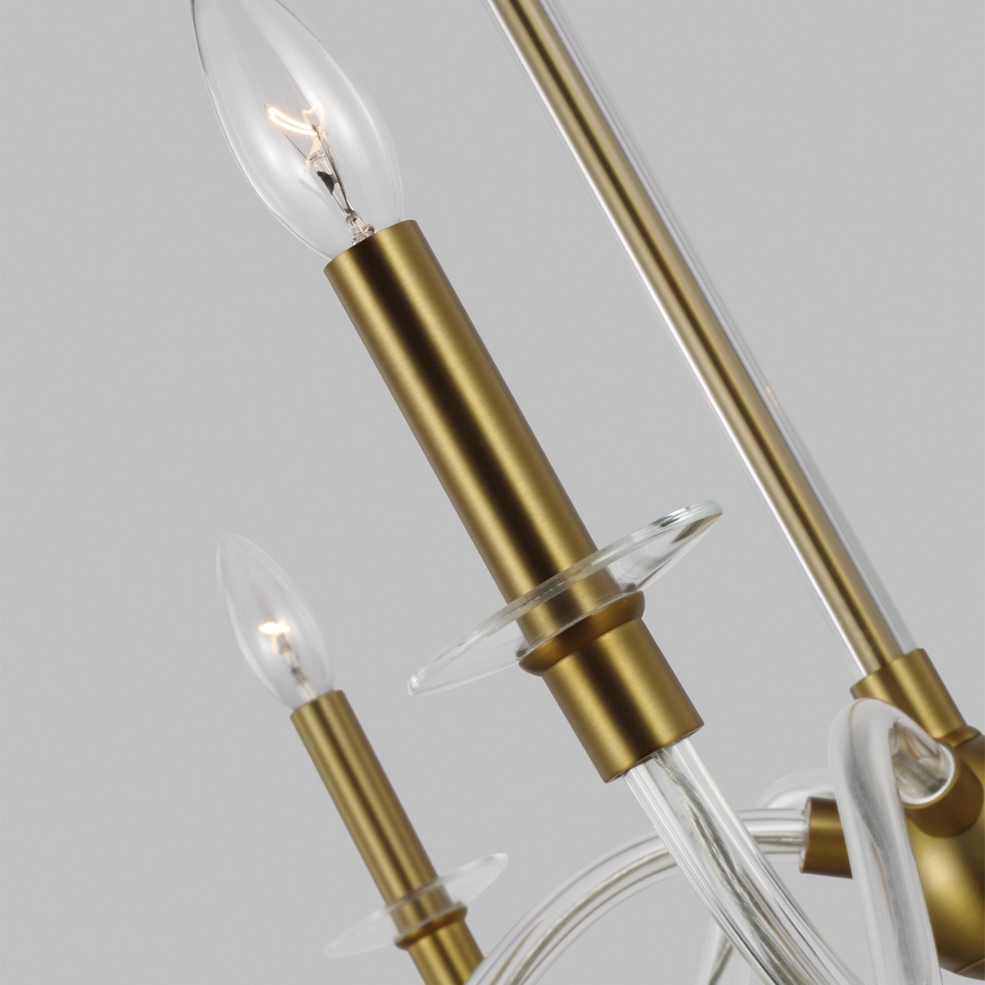 Hanover 32" 5-Light Medium Chandelier, Burnished Brass Finish - Bees Lighting
