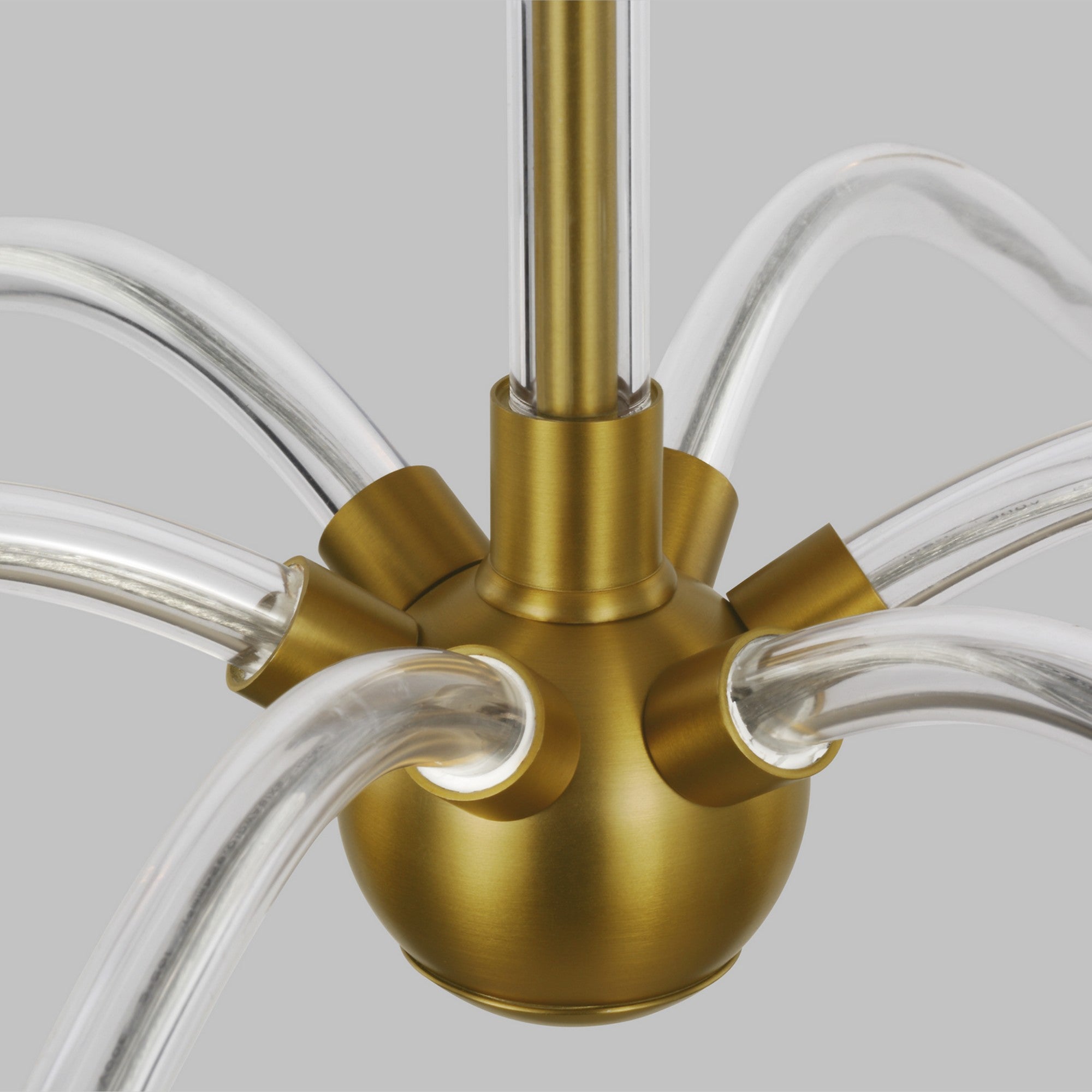 Hanover 42" 6-Light Large Chandelier, Burnished Brass Finish - Bees Lighting