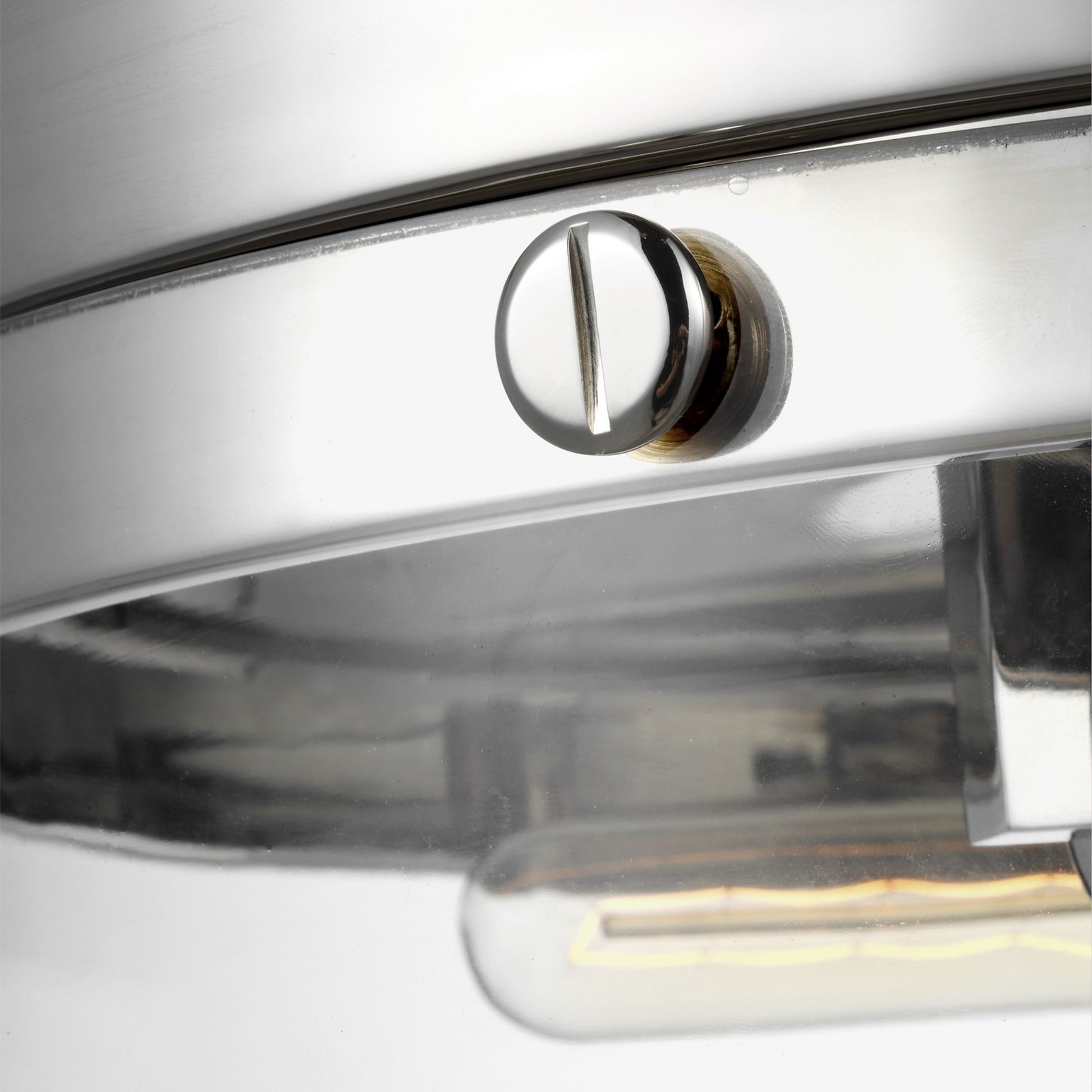 Garrett 18" 2-Light Large Flush Mount, Polished Nickel Finish - Bees Lighting