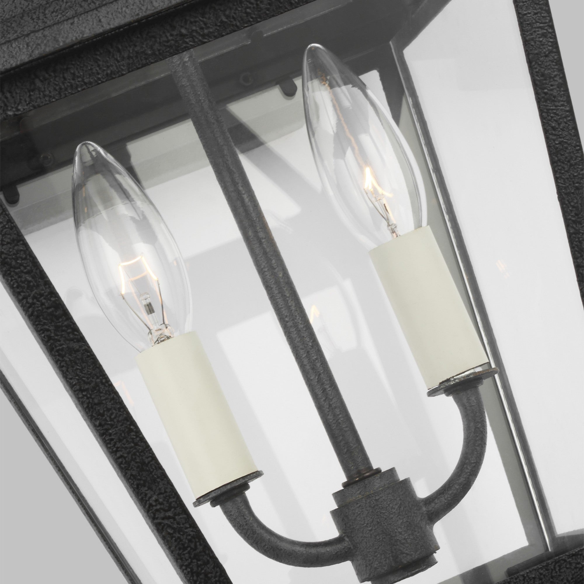 Falmouth Small 14 In. 2 Lights Outdoor Wall Light Gray Finish - Bees Lighting