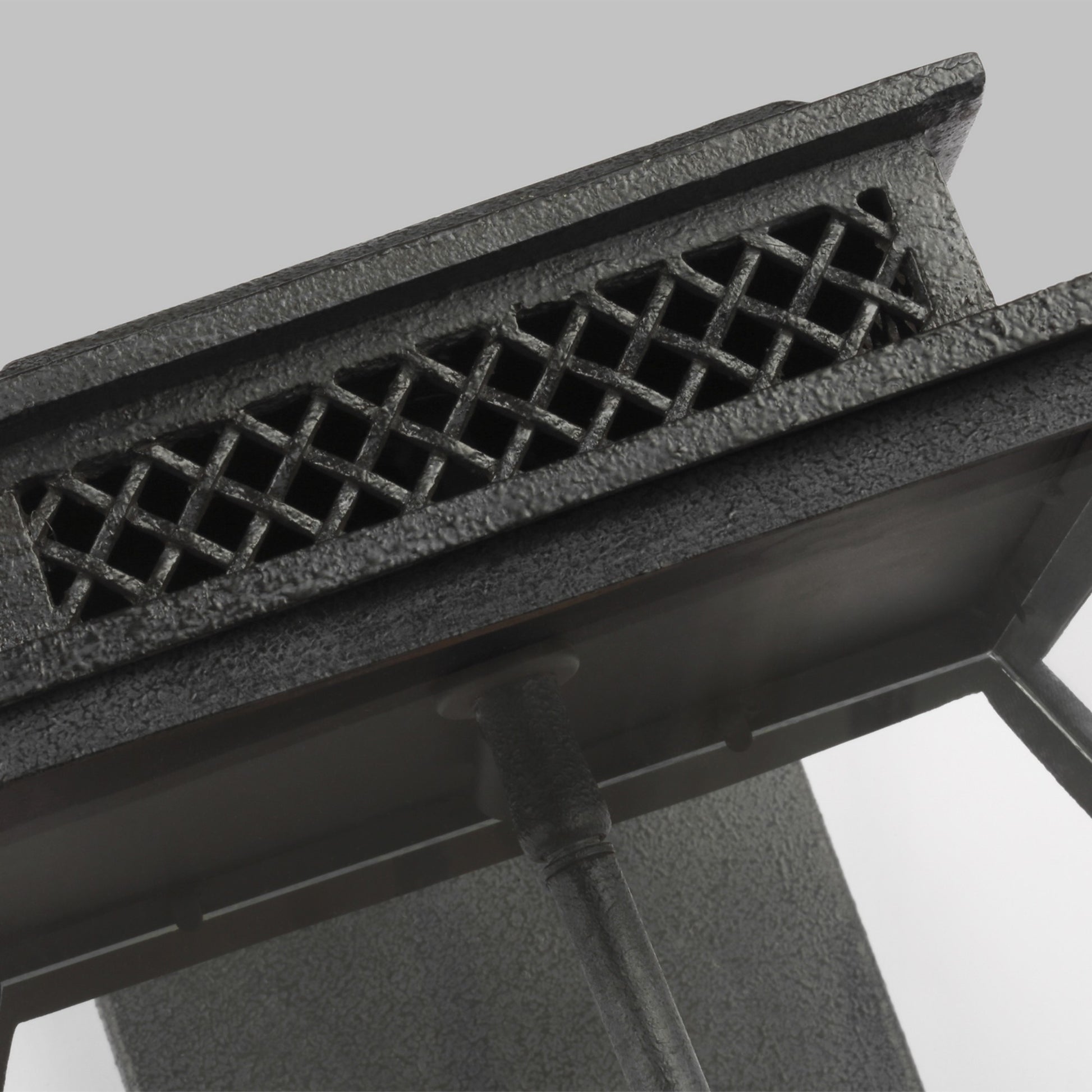 Falmouth 25" 4-Light X-Large Outdoor Wall Lantern, Dark Weathered Zinc Finish - Bees Lighting