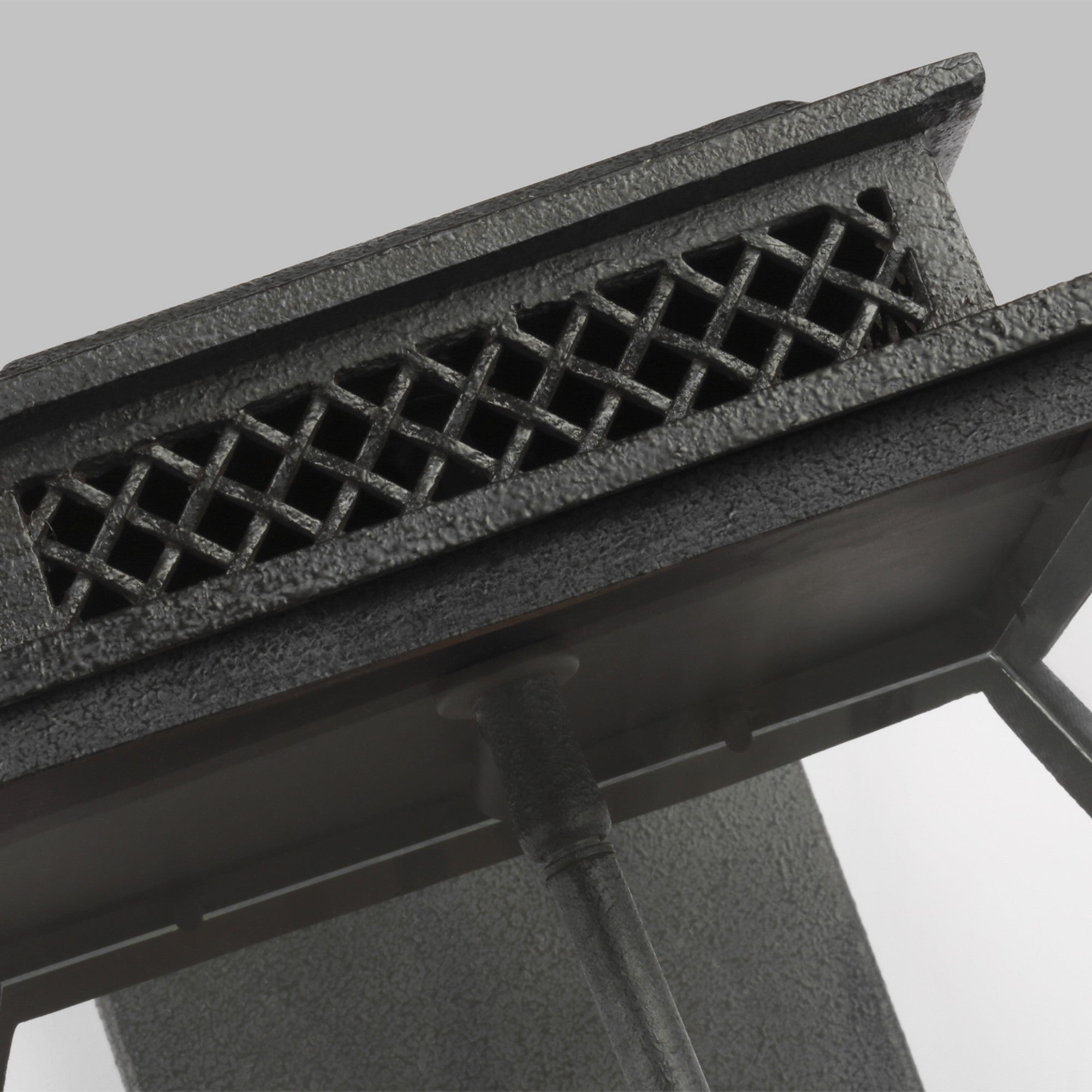 Falmouth 25" 4-Light X-Large Outdoor Wall Lantern, Dark Weathered Zinc Finish - Bees Lighting