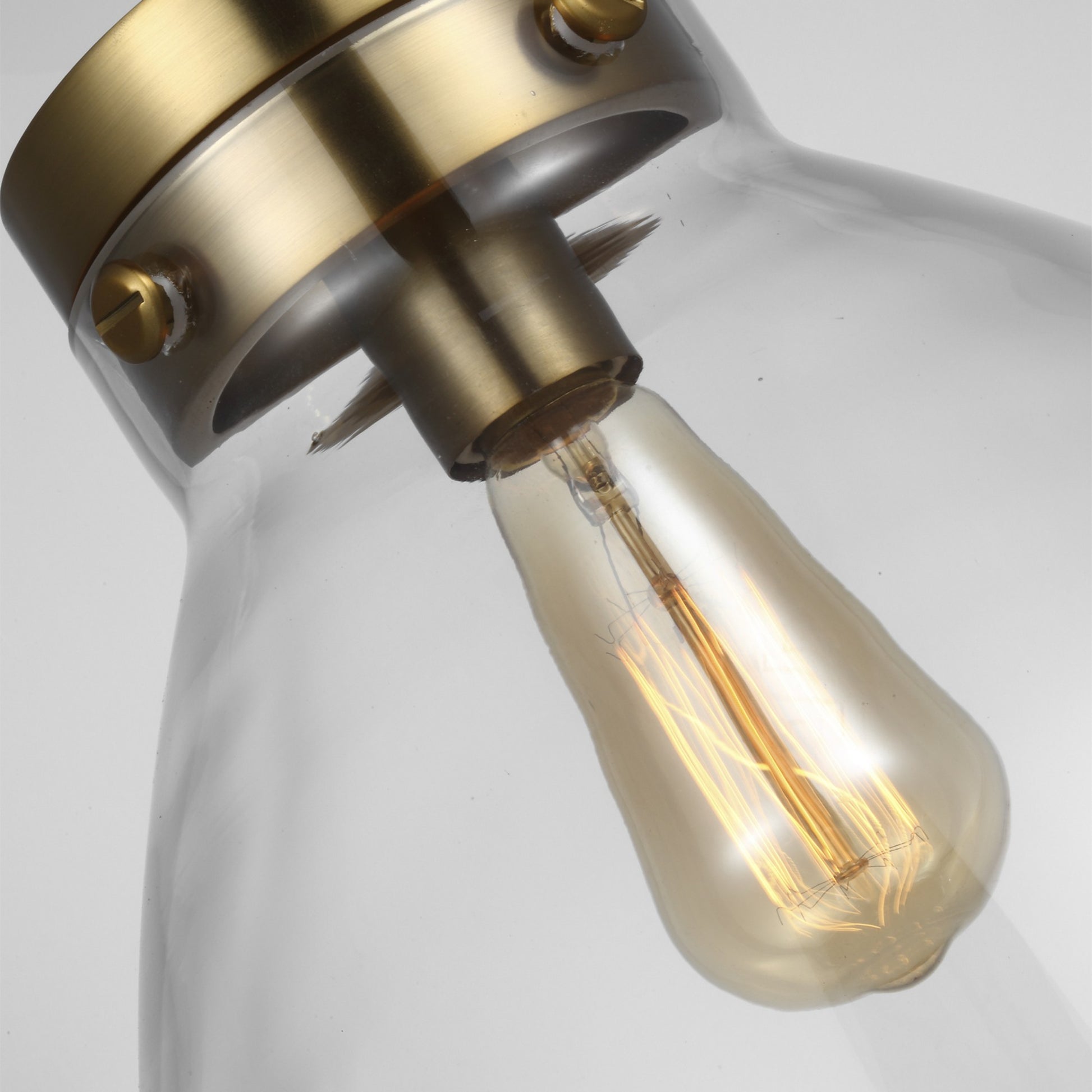 Garrett 14" Wide Pendant, Burnished Brass Finish - Bees Lighting