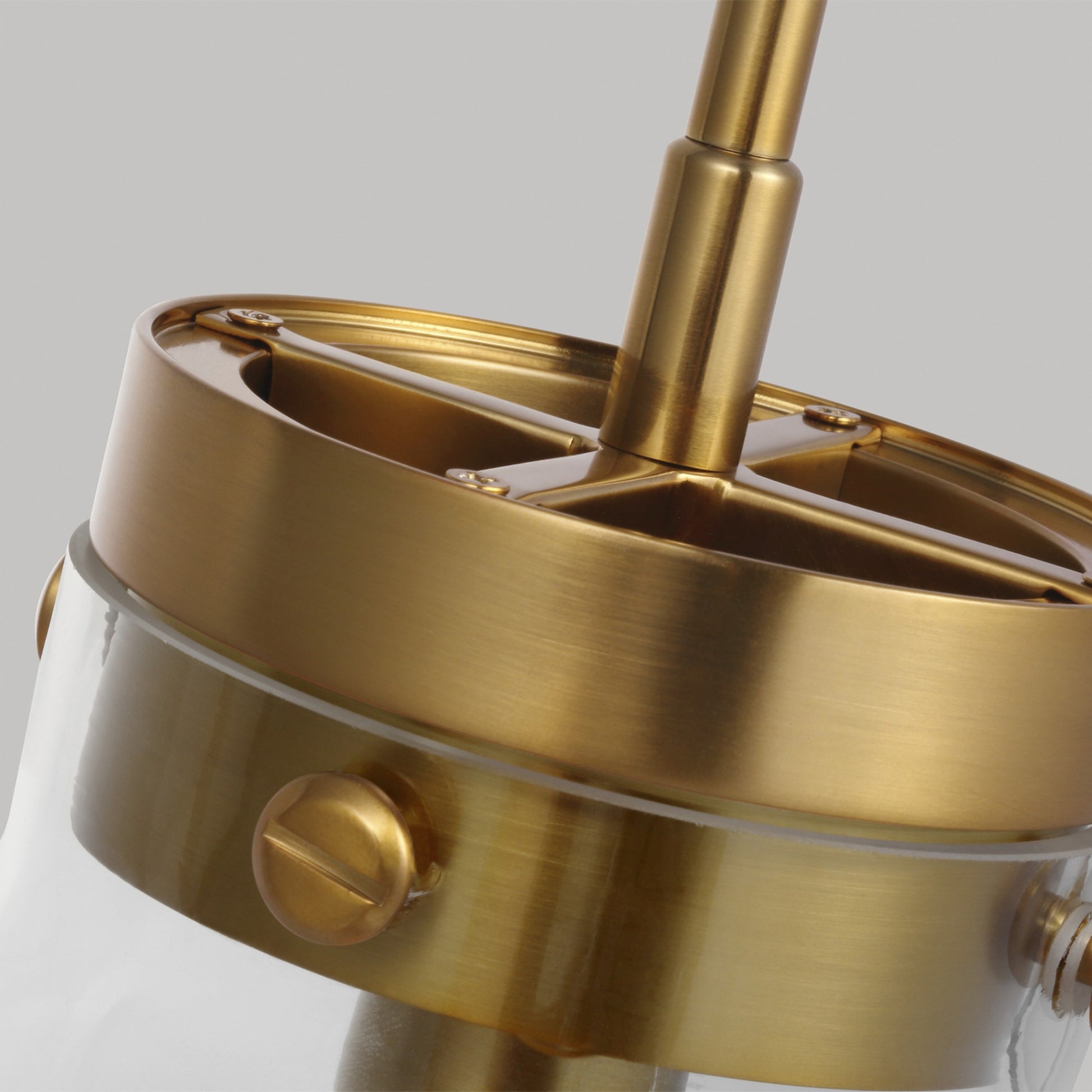 Garrett 14" Wide Pendant, Burnished Brass Finish - Bees Lighting