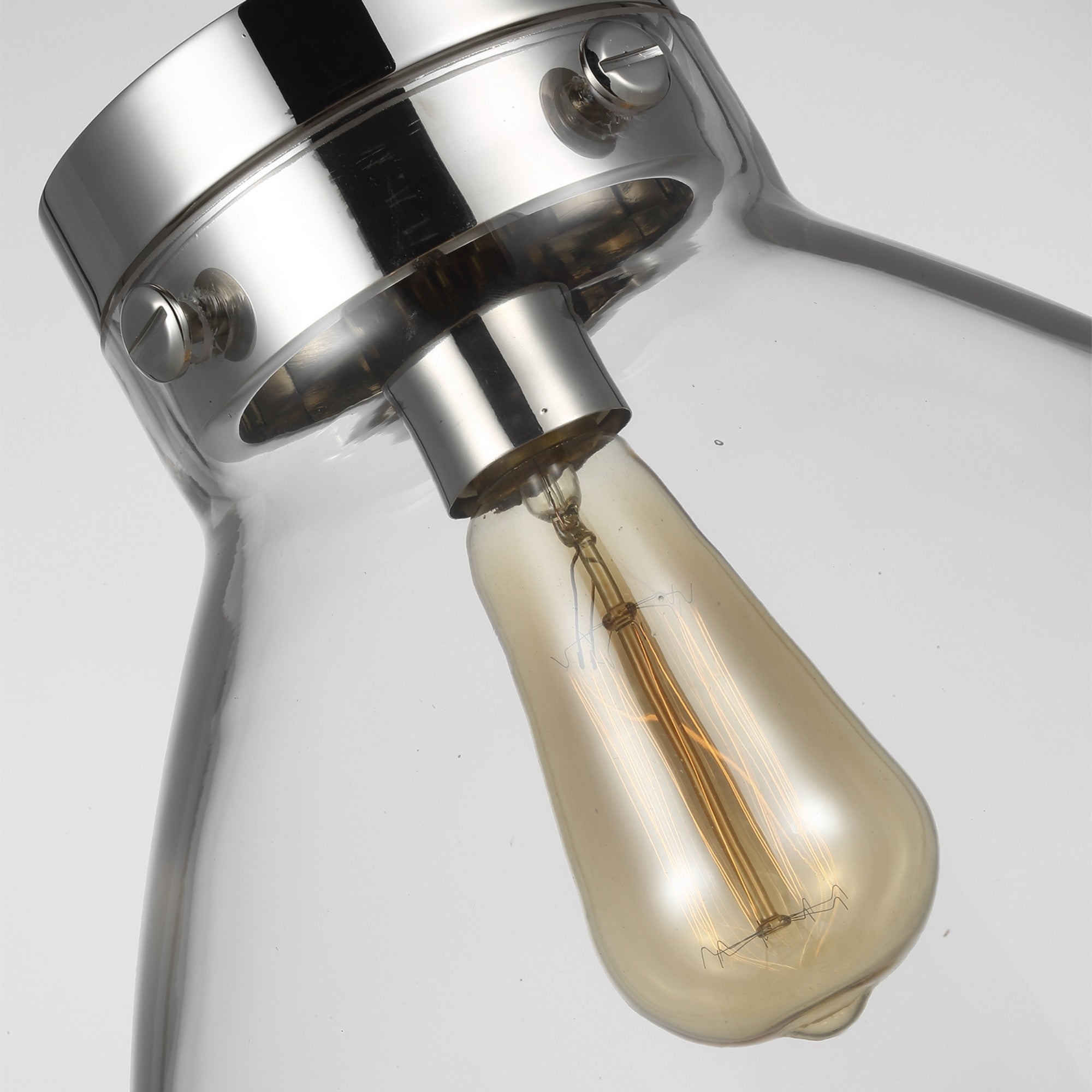 Garrett 14" Wide Pendant, Polished Nickel Finish - Bees Lighting