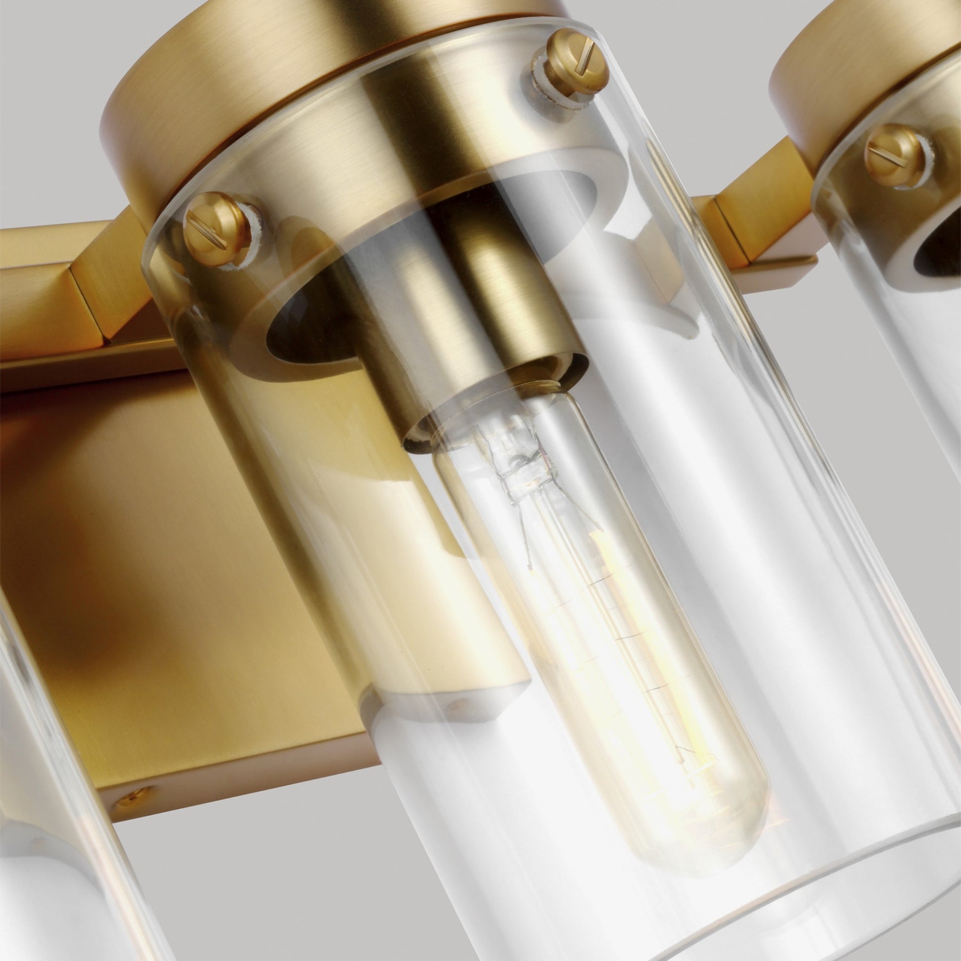 Garrett 21" 3-Light Bathroom Vanity, Burnished Brass Finish - Bees Lighting