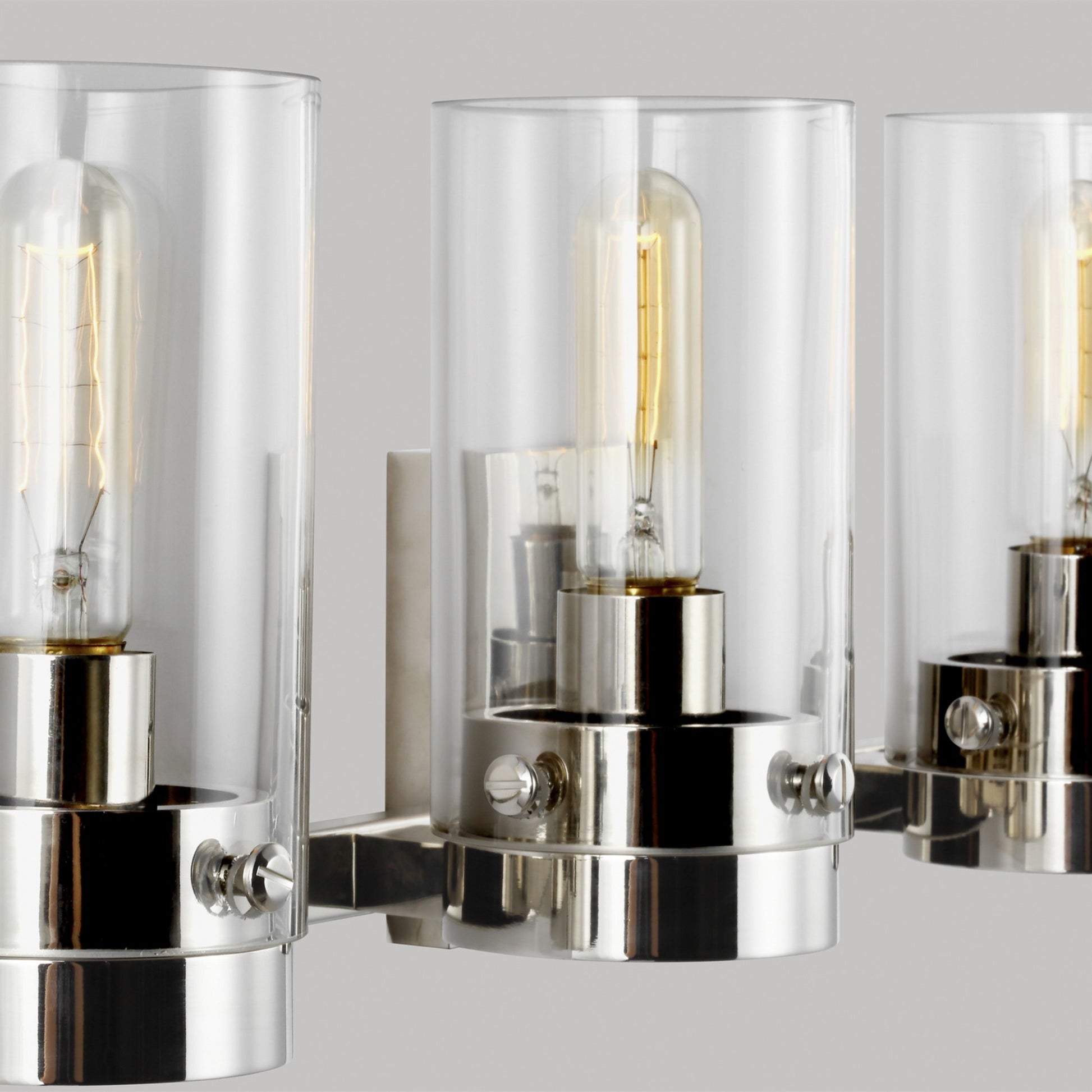 Garrett 29" 4-Light Bathroom Vanity, Polished Nickel Finish - Bees Lighting
