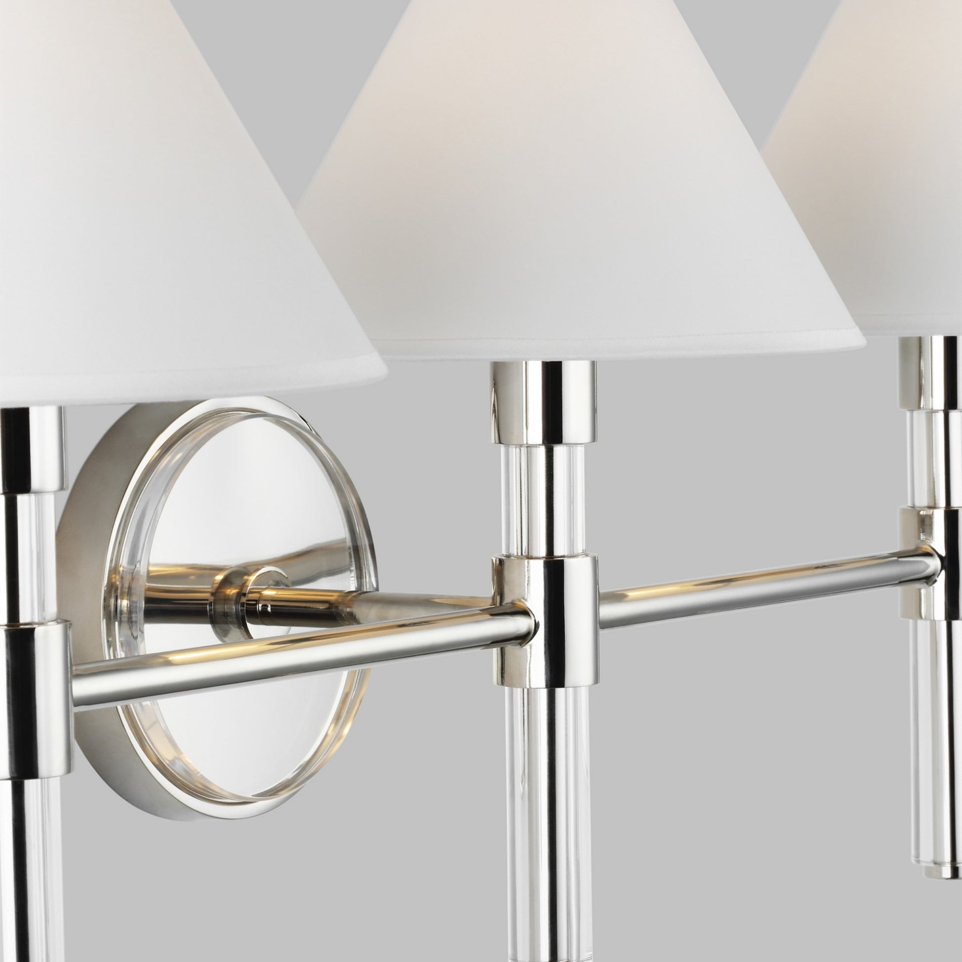 Robert 27" 3-Light Bathroom Vanity, Polished Nickel Finish - Bees Lighting