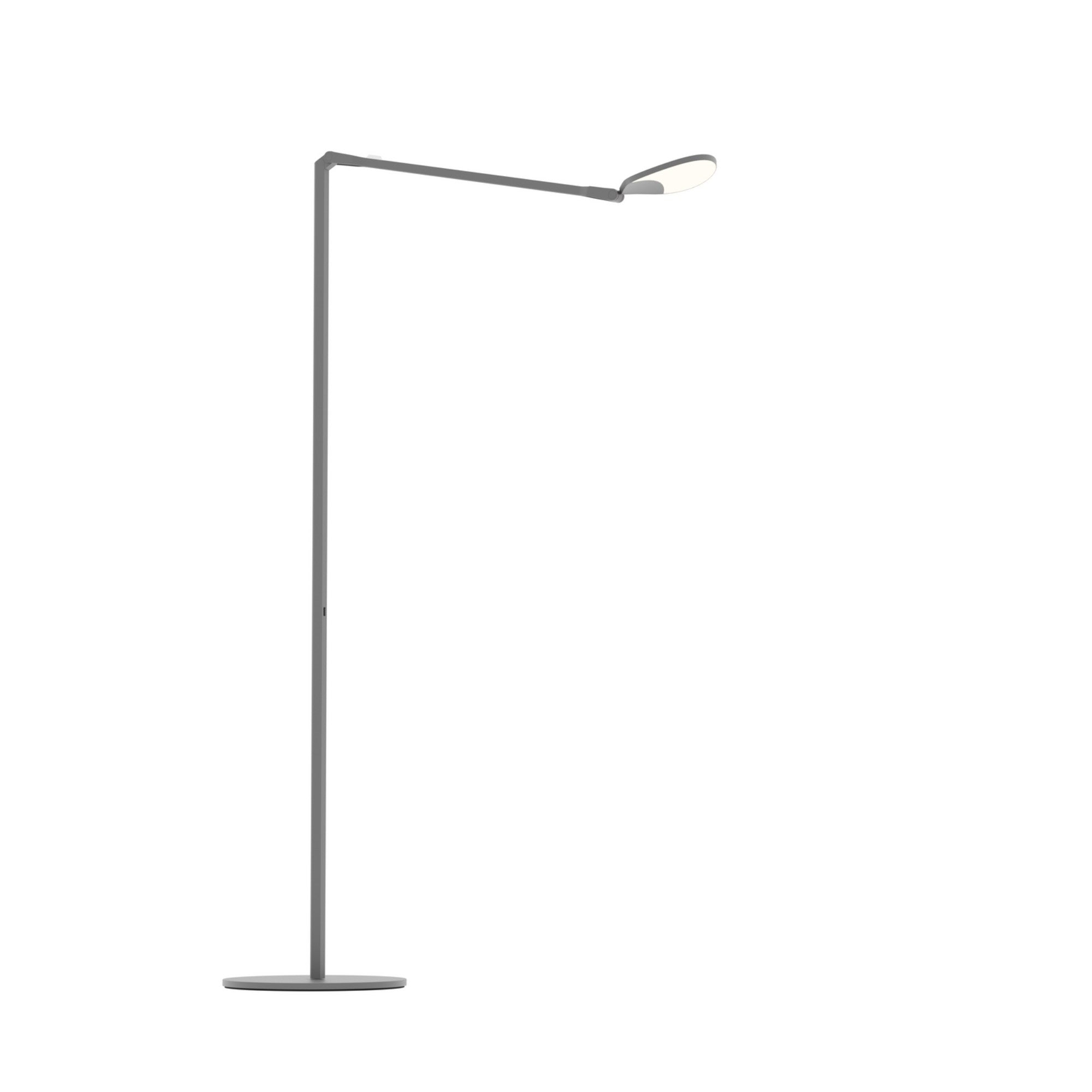 Splitty Matte Gray Contemporary LED Floor Lamp with USB Port - Bees Lighting
