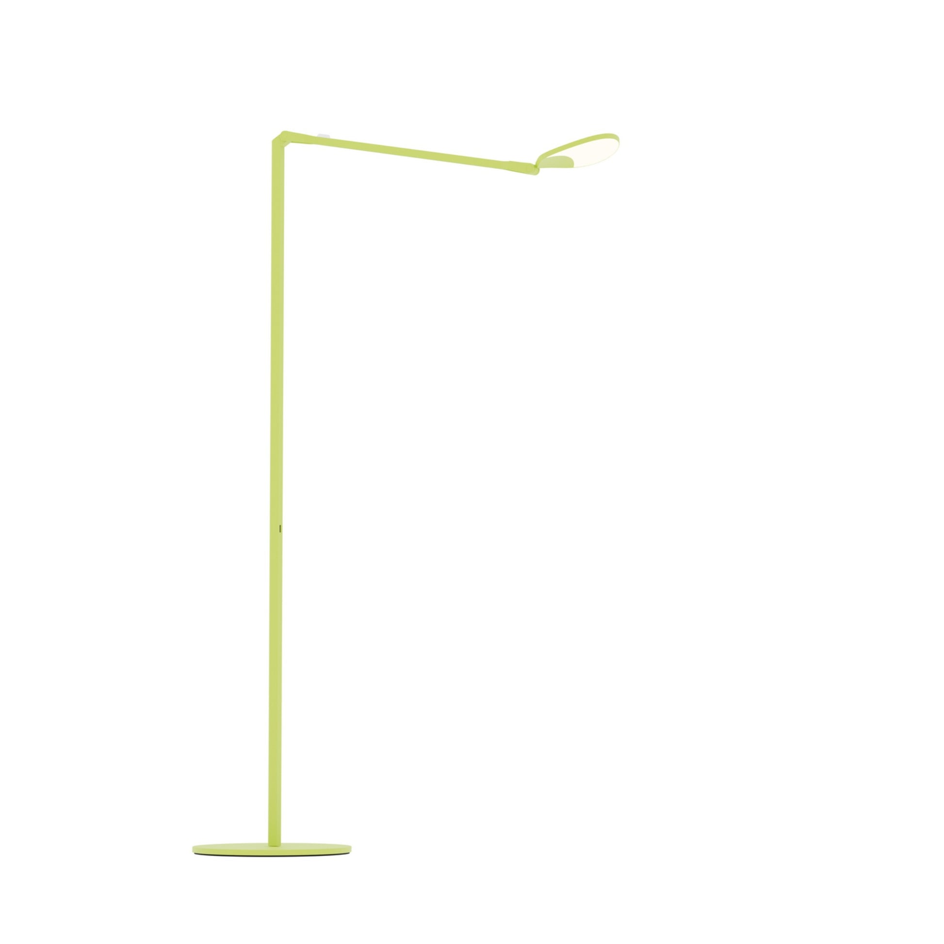 Splitty Matte Leaf Green Contemporary LED Floor Lamp with USB Port - Bees Lighting