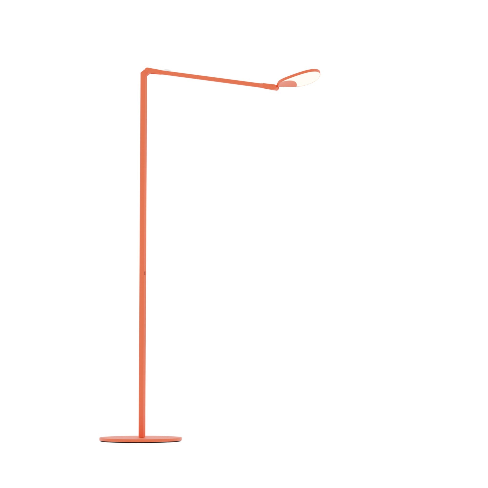 Splitty Matte Orange Contemporary LED Floor Lamp with USB Port - Bees Lighting