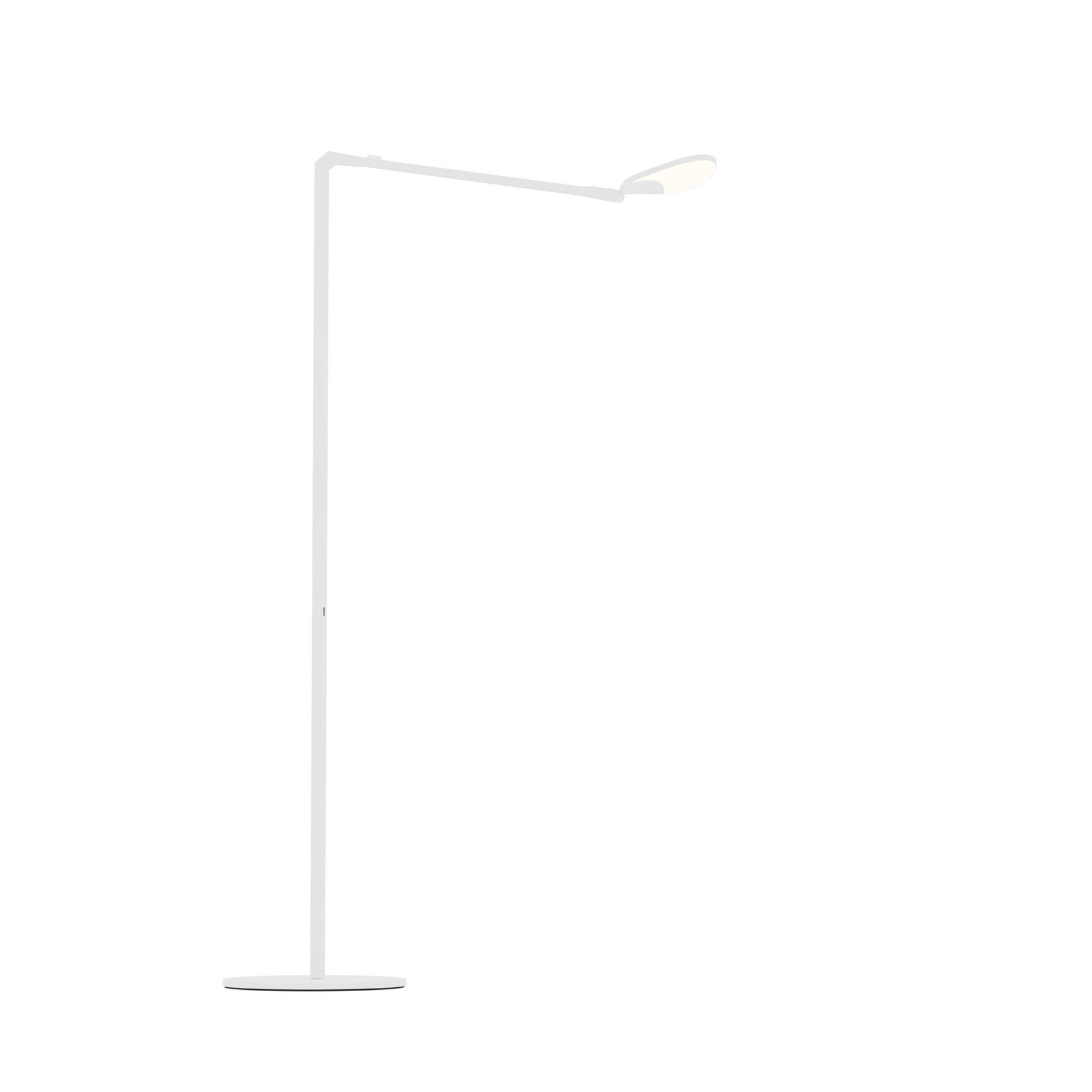 Splitty Matte White Contemporary LED Floor Lamp with USB Port - Bees Lighting