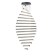 Hover 28" 16-Light LED Pendant, Black Finish - Bees Lighting