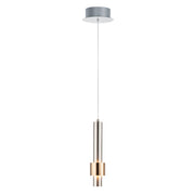 Reveal LED Mini Pendant, Satin Nickel & Satin Brass Finish - Bees Lighting