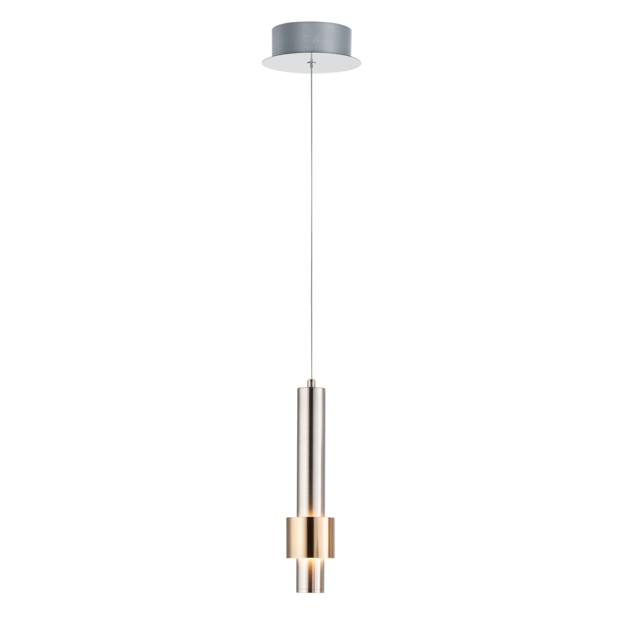 Reveal LED Mini Pendant, Satin Nickel & Satin Brass Finish - Bees Lighting