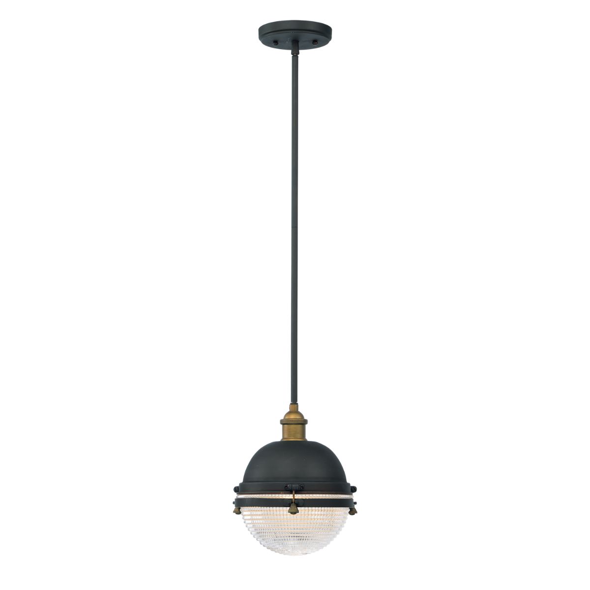 Portside 10 in. Outdoor Pendant Light Bronze Finish