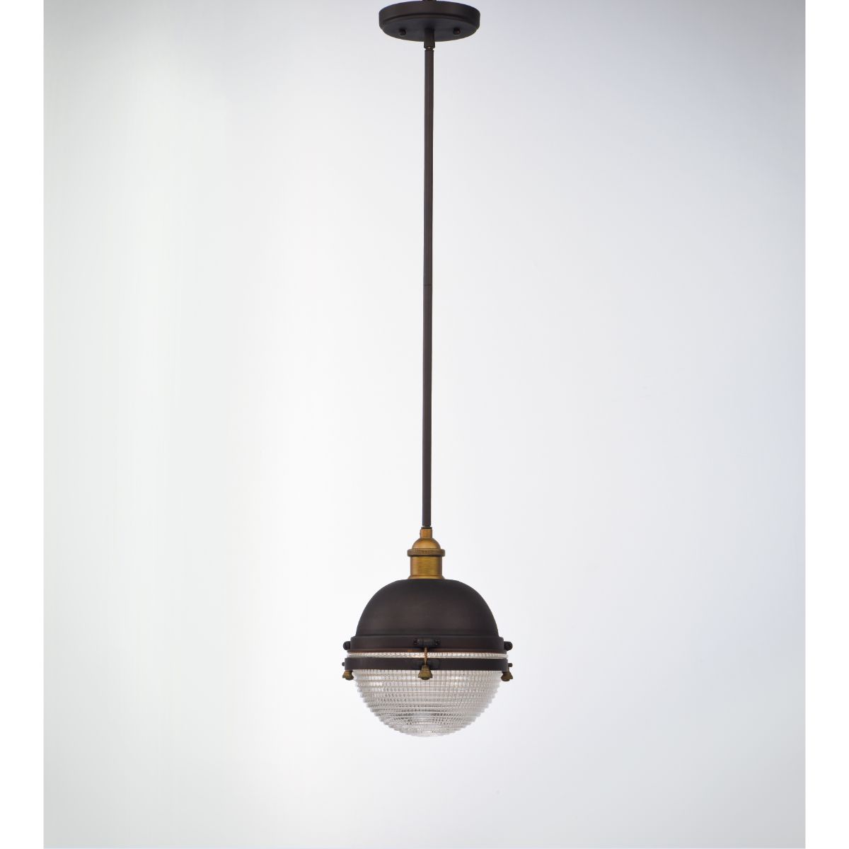 Portside 10 in. Outdoor Pendant Light Bronze Finish