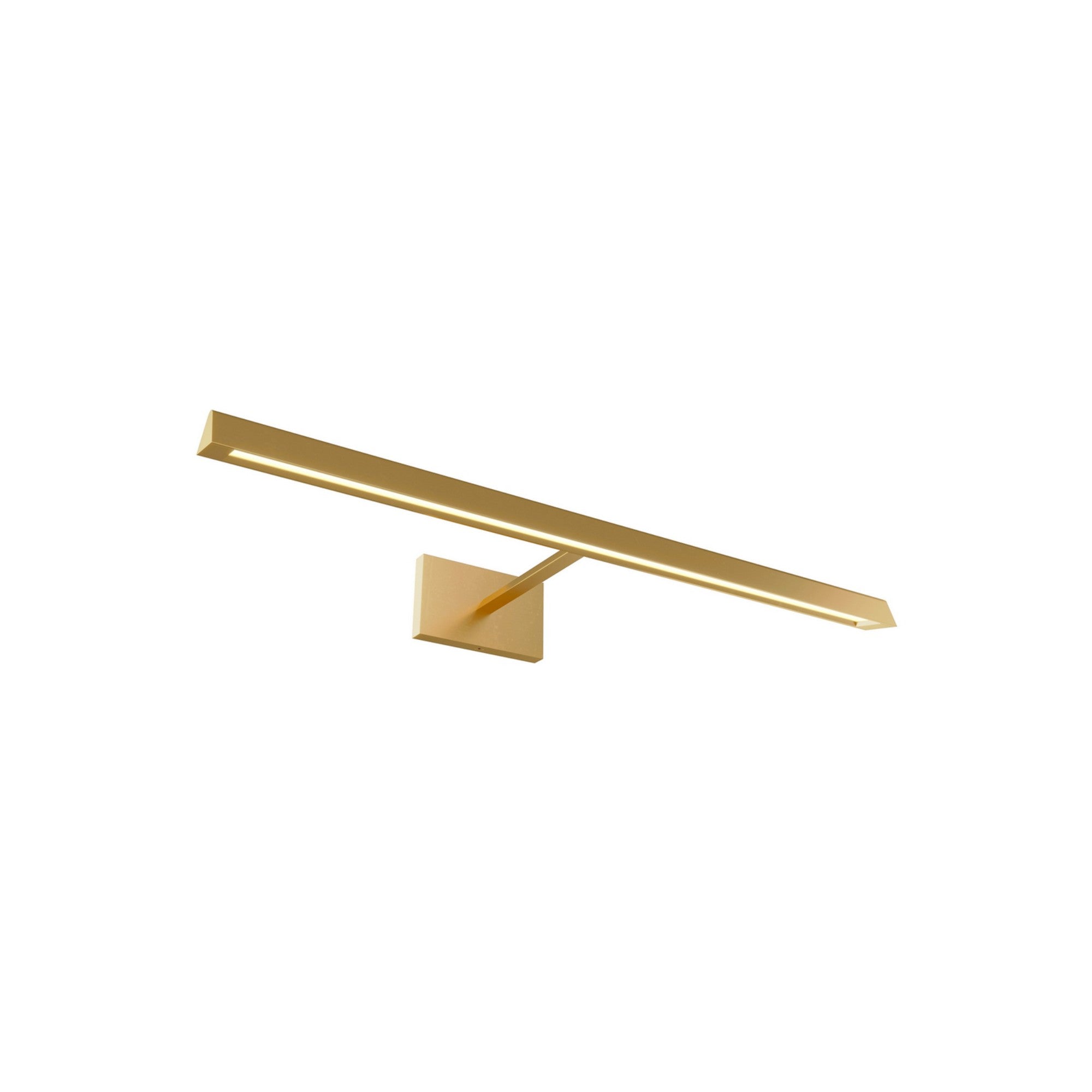 Dessau 24" LED Picture Light, 277V, Natural Brass Finish - Bees Lighting
