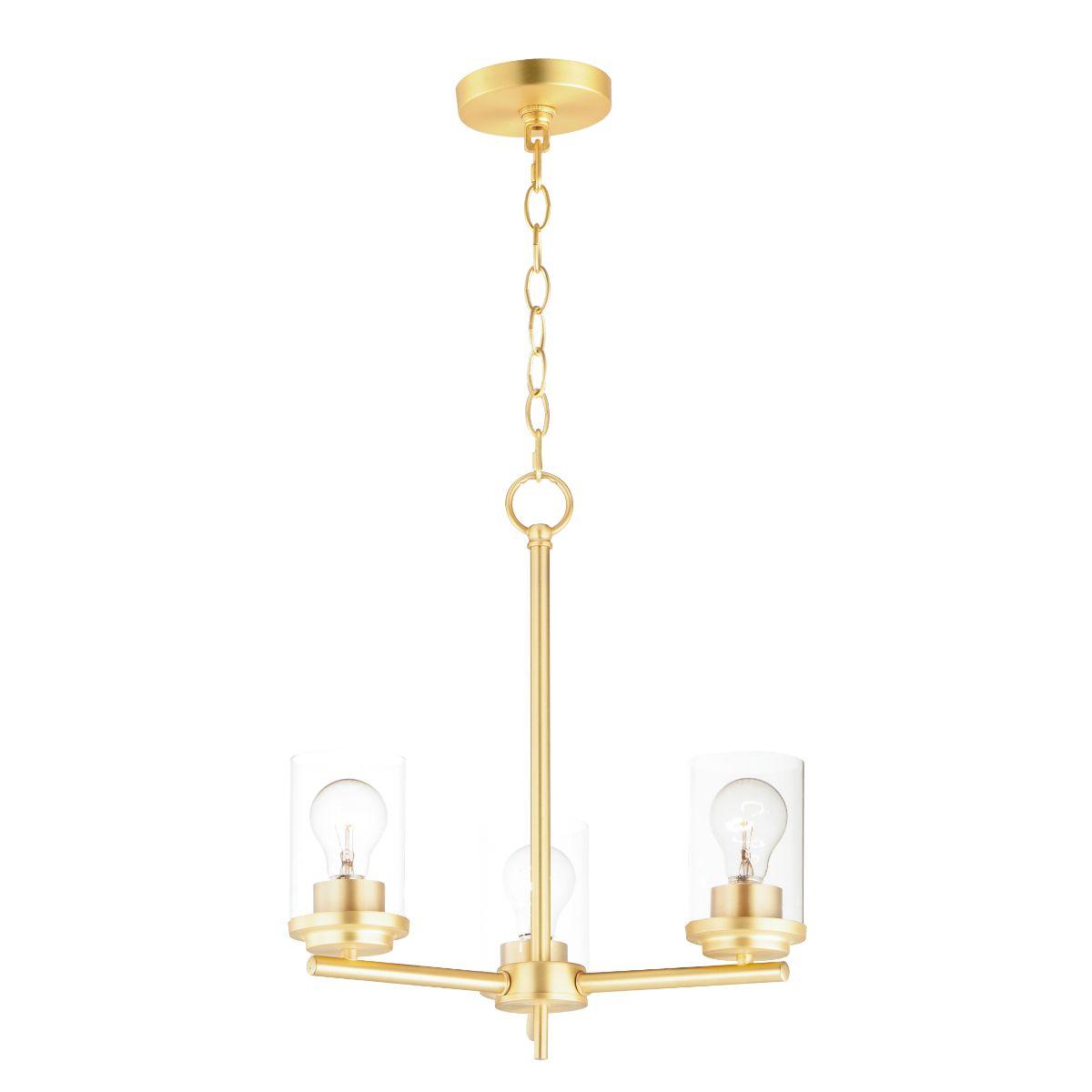 Corona 17 in. 3 Lights Chandelier with Clear Glass - Bees Lighting