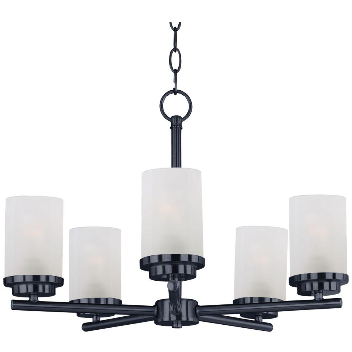 Corona 22 in. 5 Lights Chandelier with Frosted Glass - Bees Lighting