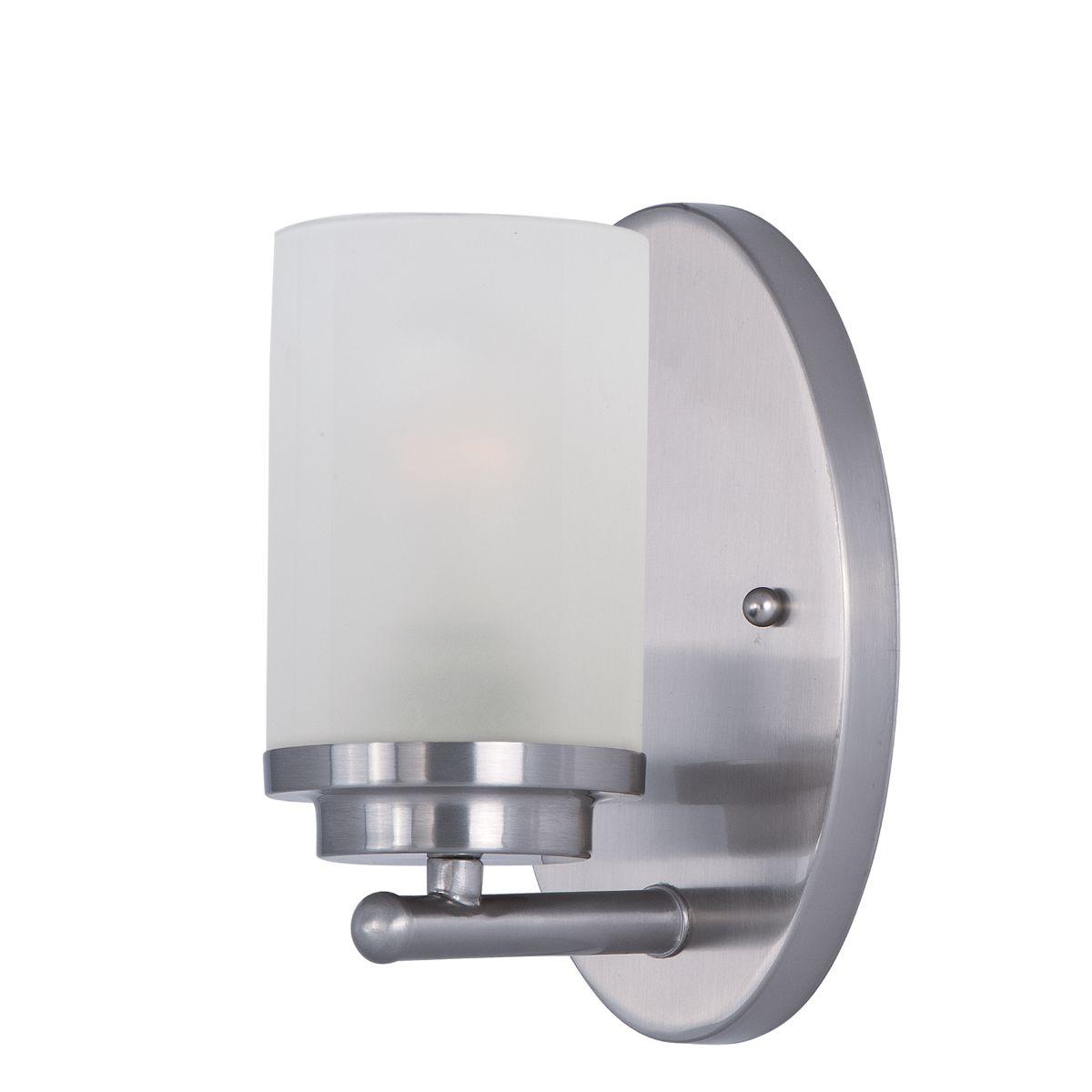 Corona 8 in. Armed Sconce with Frosted Glass