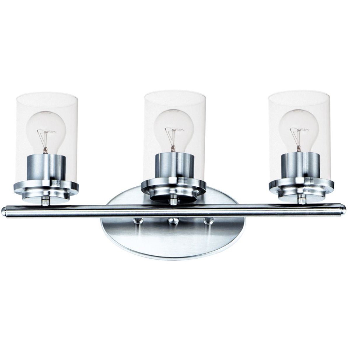 Corona 19 In. 3 Lights Vanity Light with clear glass