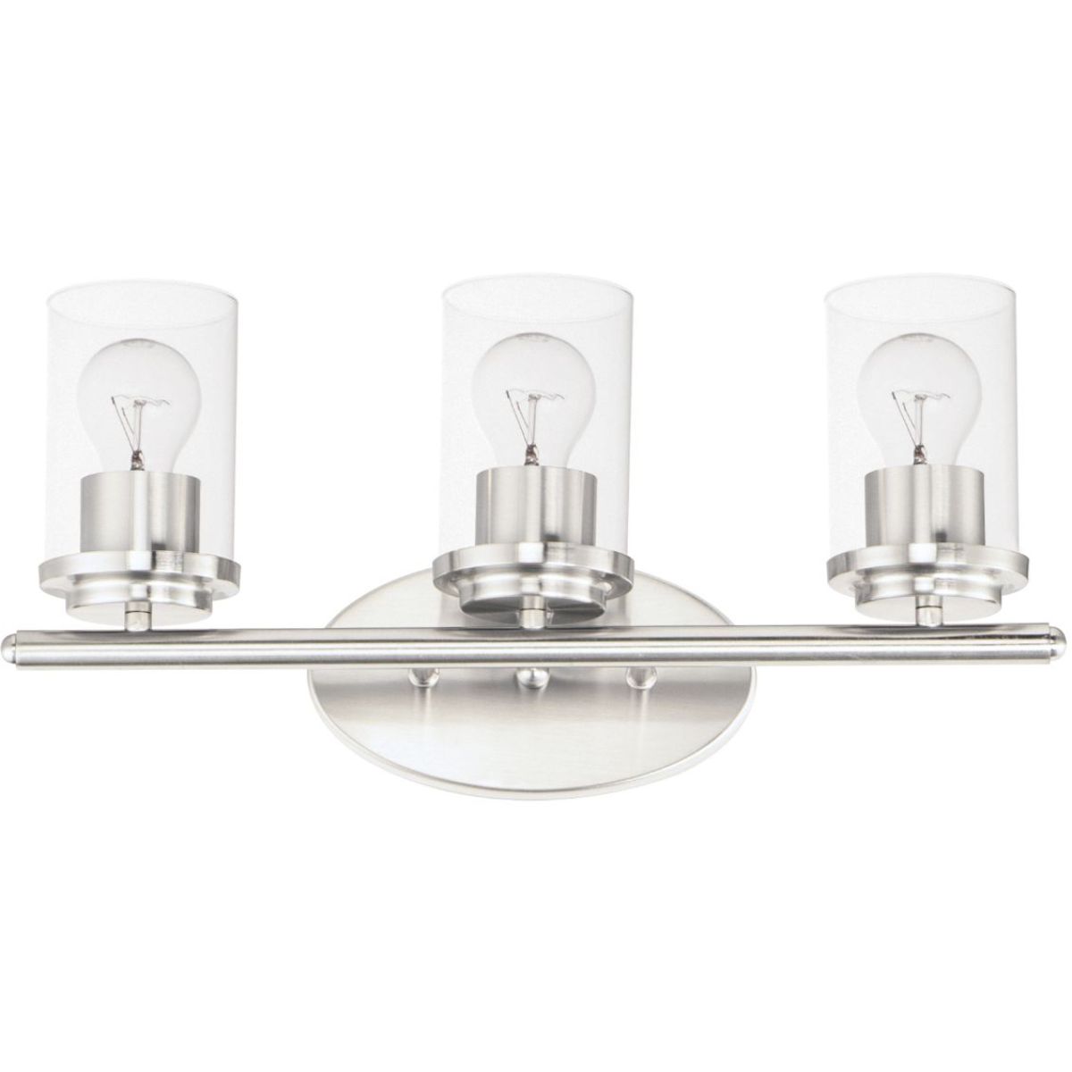 Corona 19 In. 3 Lights Vanity Light with clear glass
