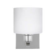 Canfield 8" LED Bathroom Sconce, Chrome Finish - Bees Lighting