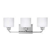 Canfield 23" 3-Light LED Bathroom Vanity, Chrome Finish - Bees Lighting