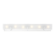 Syll 38" 6-Light Bathroom Vanity, Chrome Finish - Bees Lighting