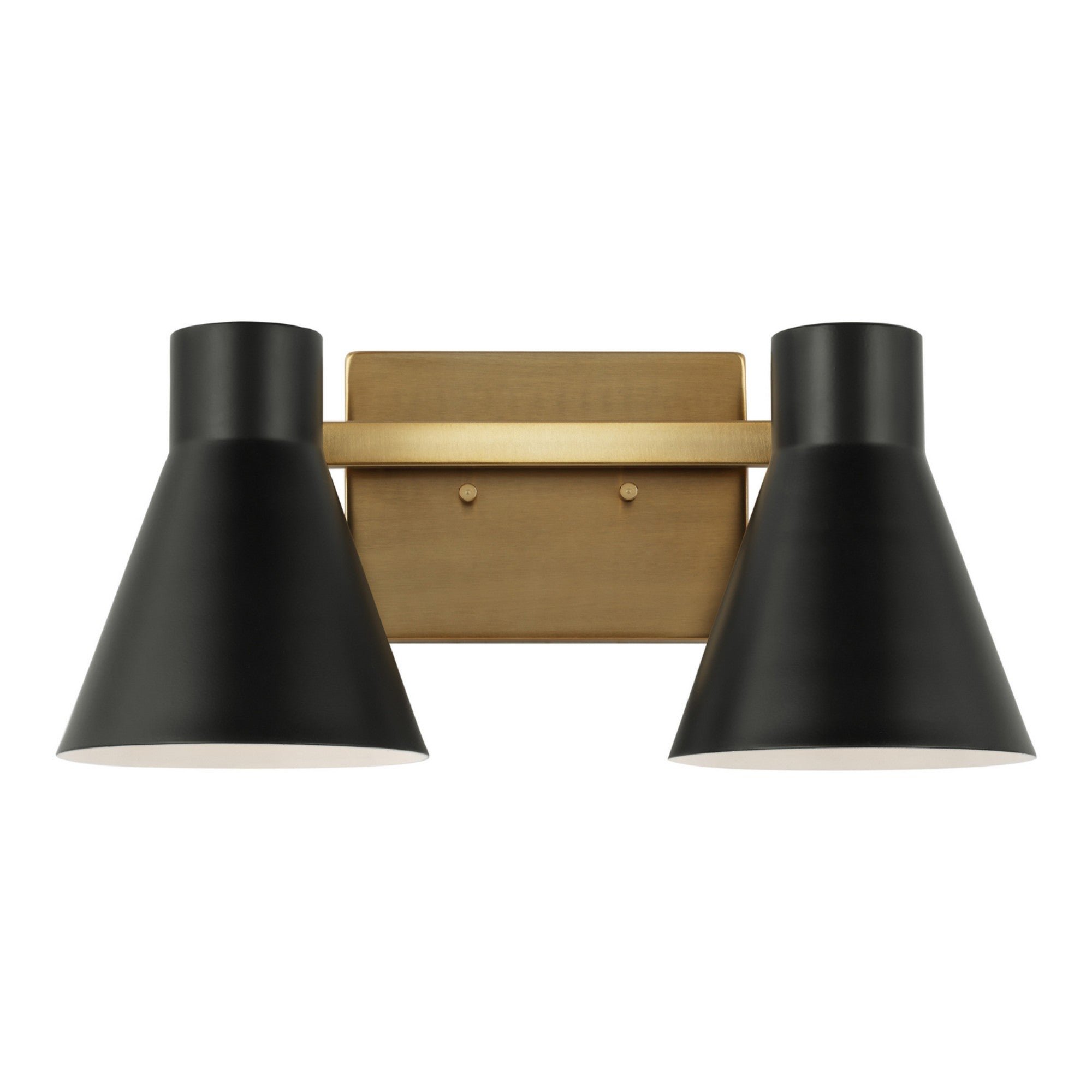 Towner 16" 2-Light Bathroom Vanity, Satin Brass Finish - Bees Lighting