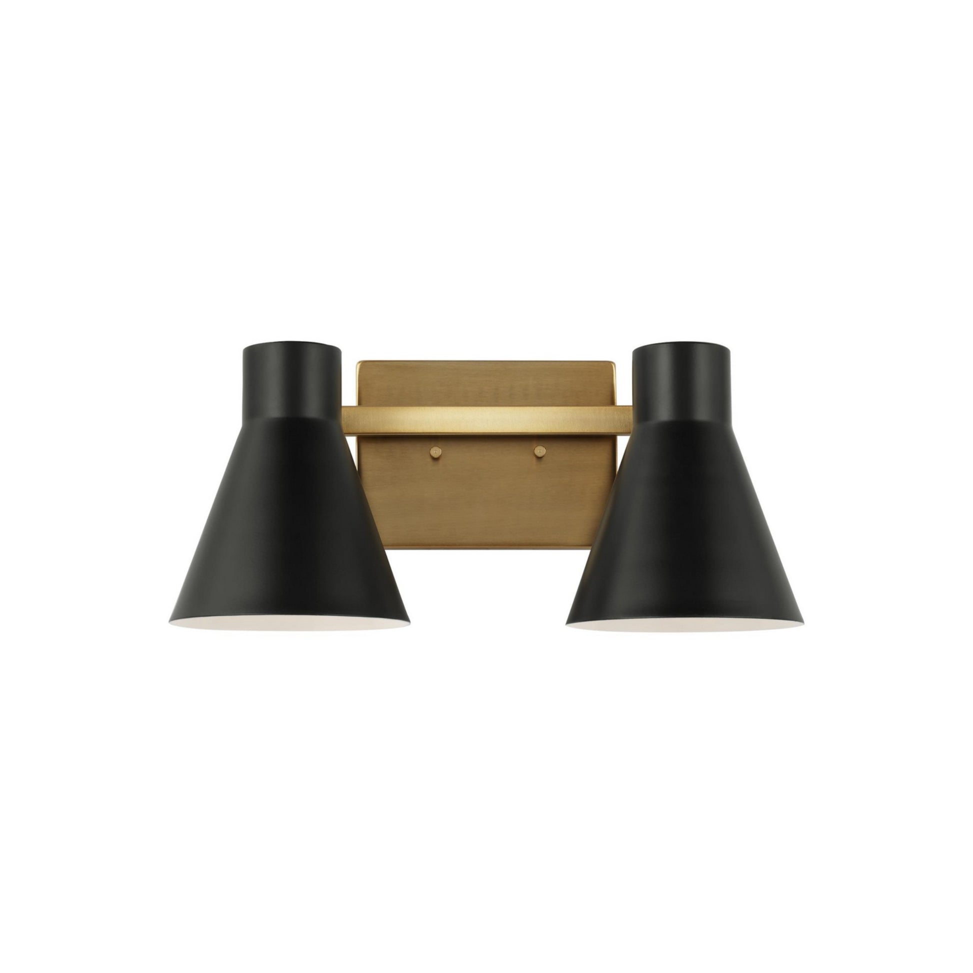 Towner 16" 2-Light LED Bathroom Vanity, Satin Brass Finish - Bees Lighting