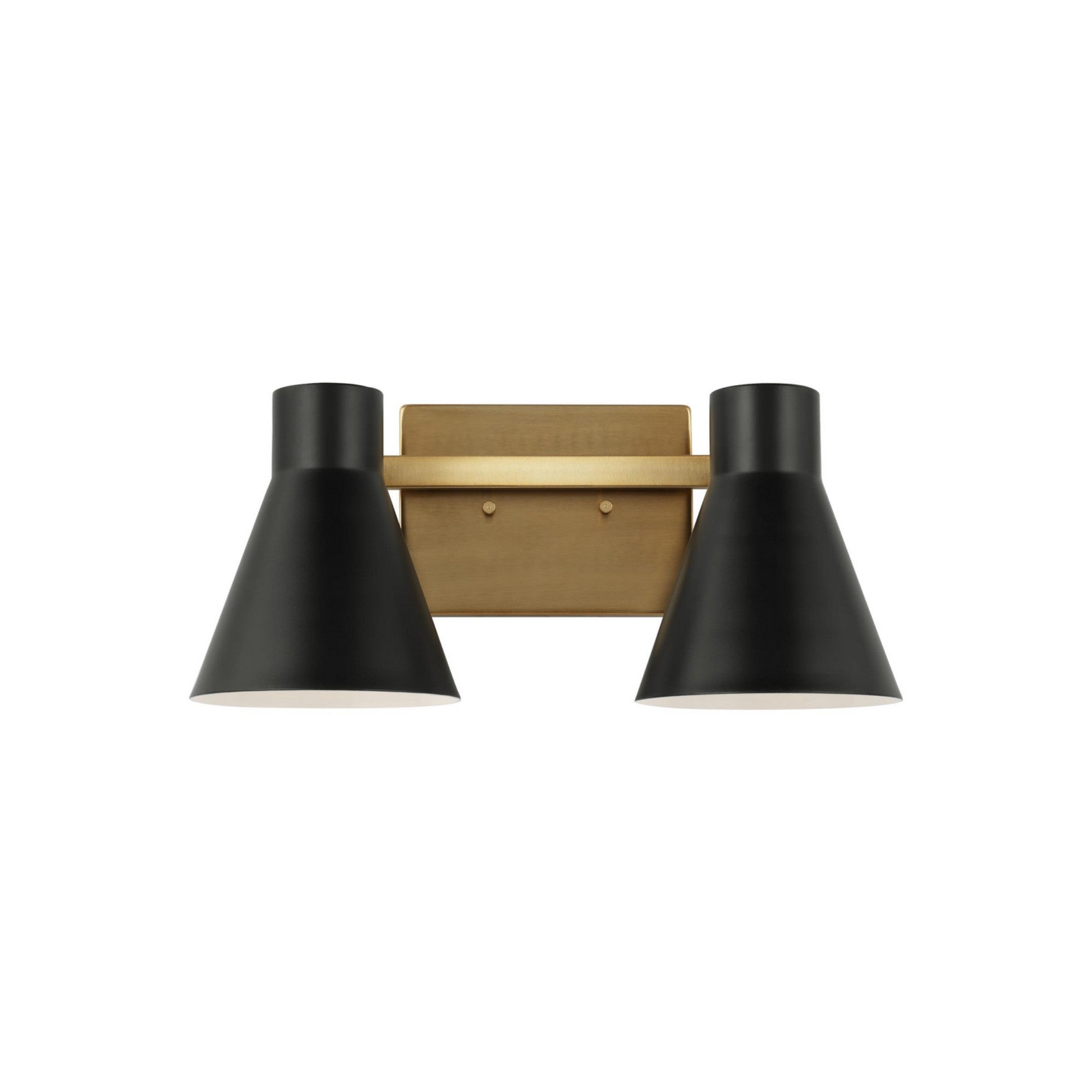 Towner 16" 2-Light LED Bathroom Vanity, Satin Brass Finish - Bees Lighting