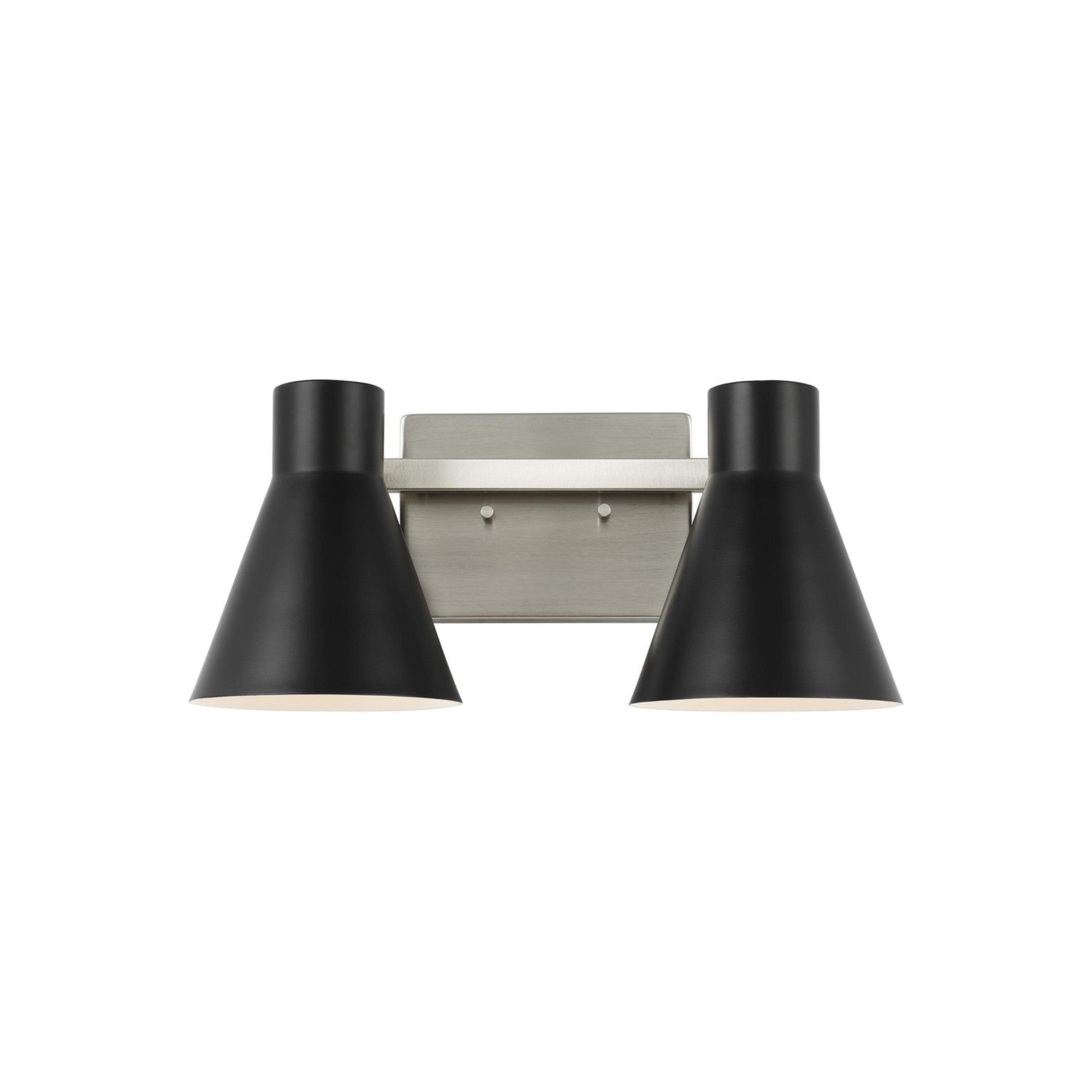 Towner 16" 2-Light LED Bathroom Vanity, Brushed Nickel Finish - Bees Lighting
