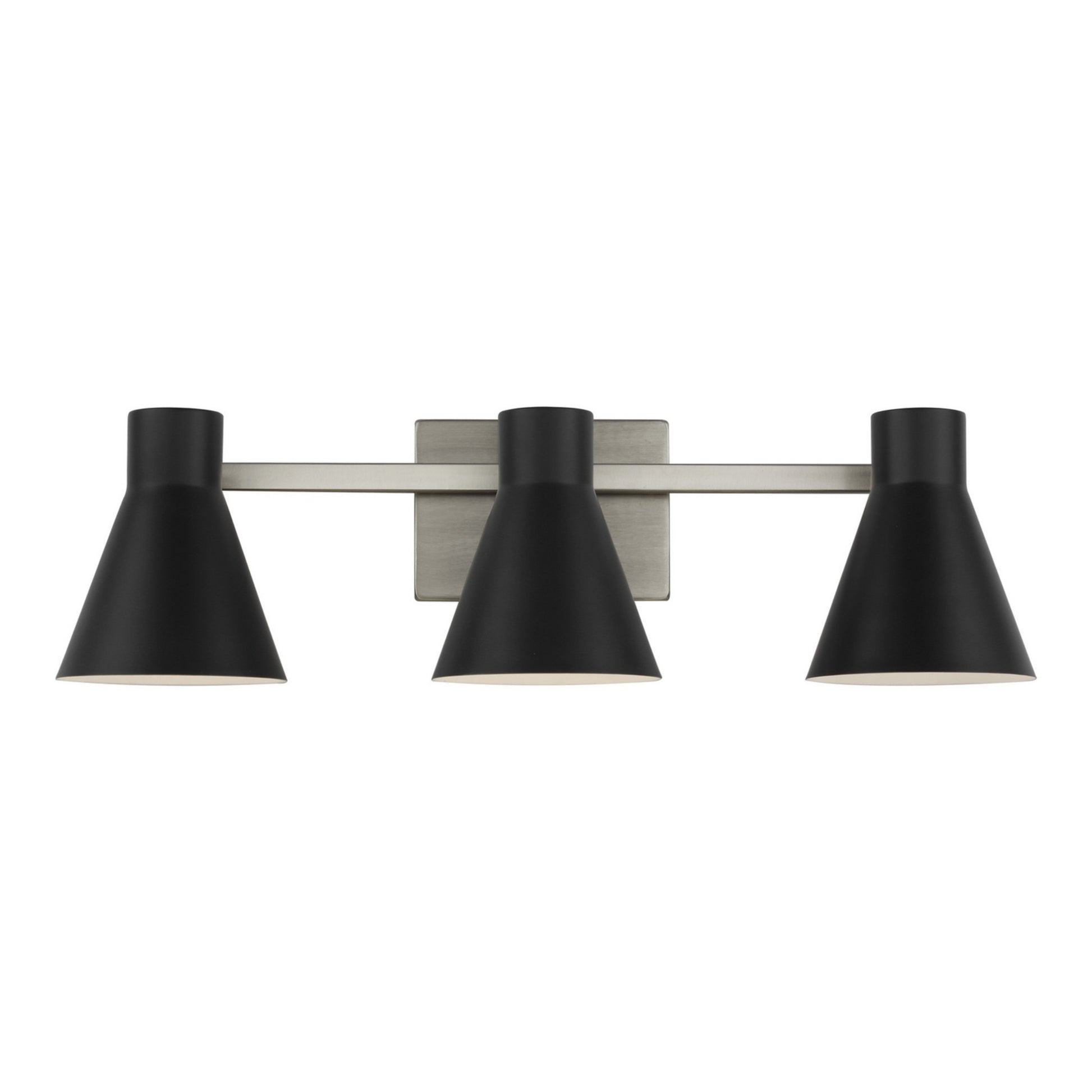 Towner 26" 3-Light Bathroom Vanity, Brushed Nickel Finish - Bees Lighting