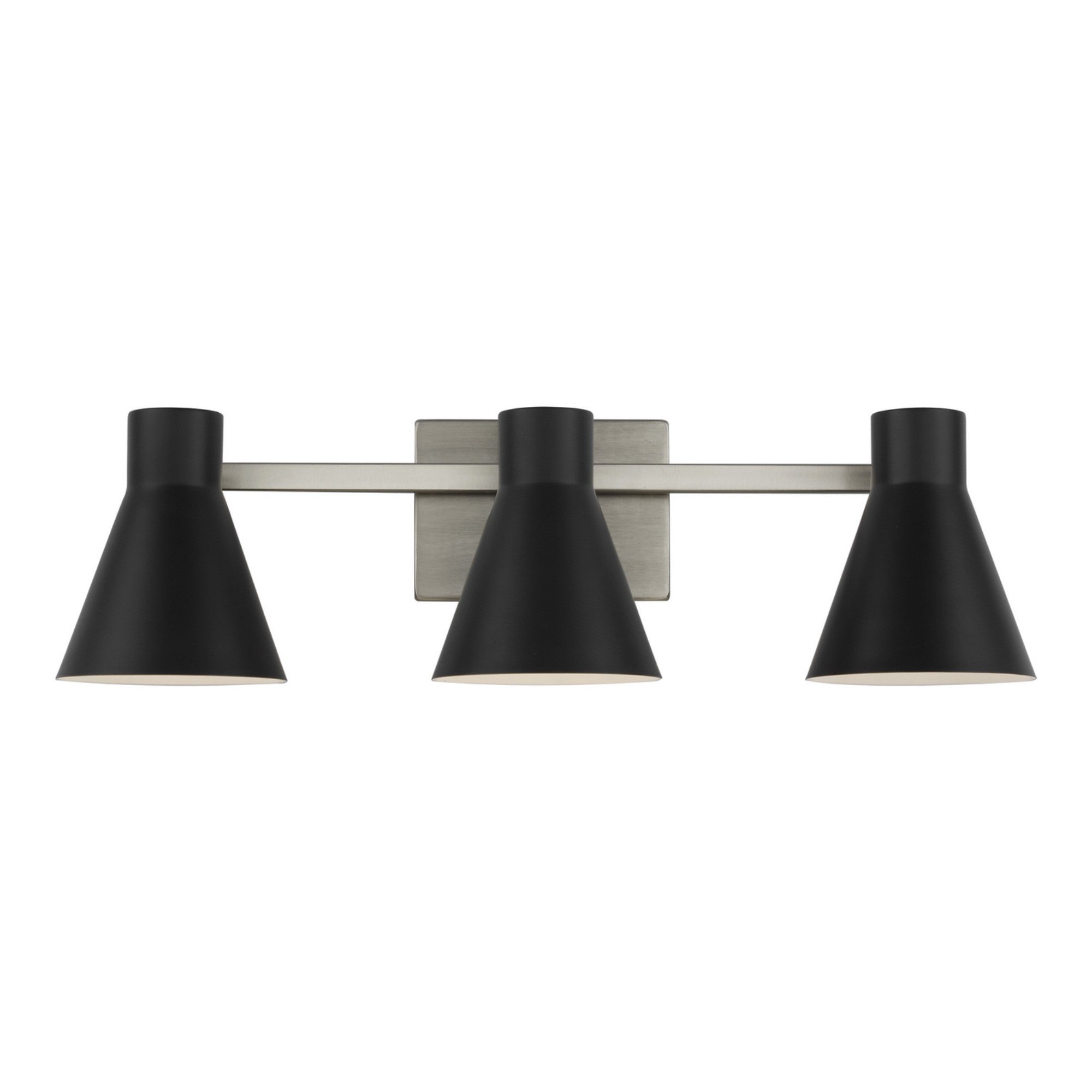 Towner 26" 3-Light Bathroom Vanity, Brushed Nickel Finish - Bees Lighting