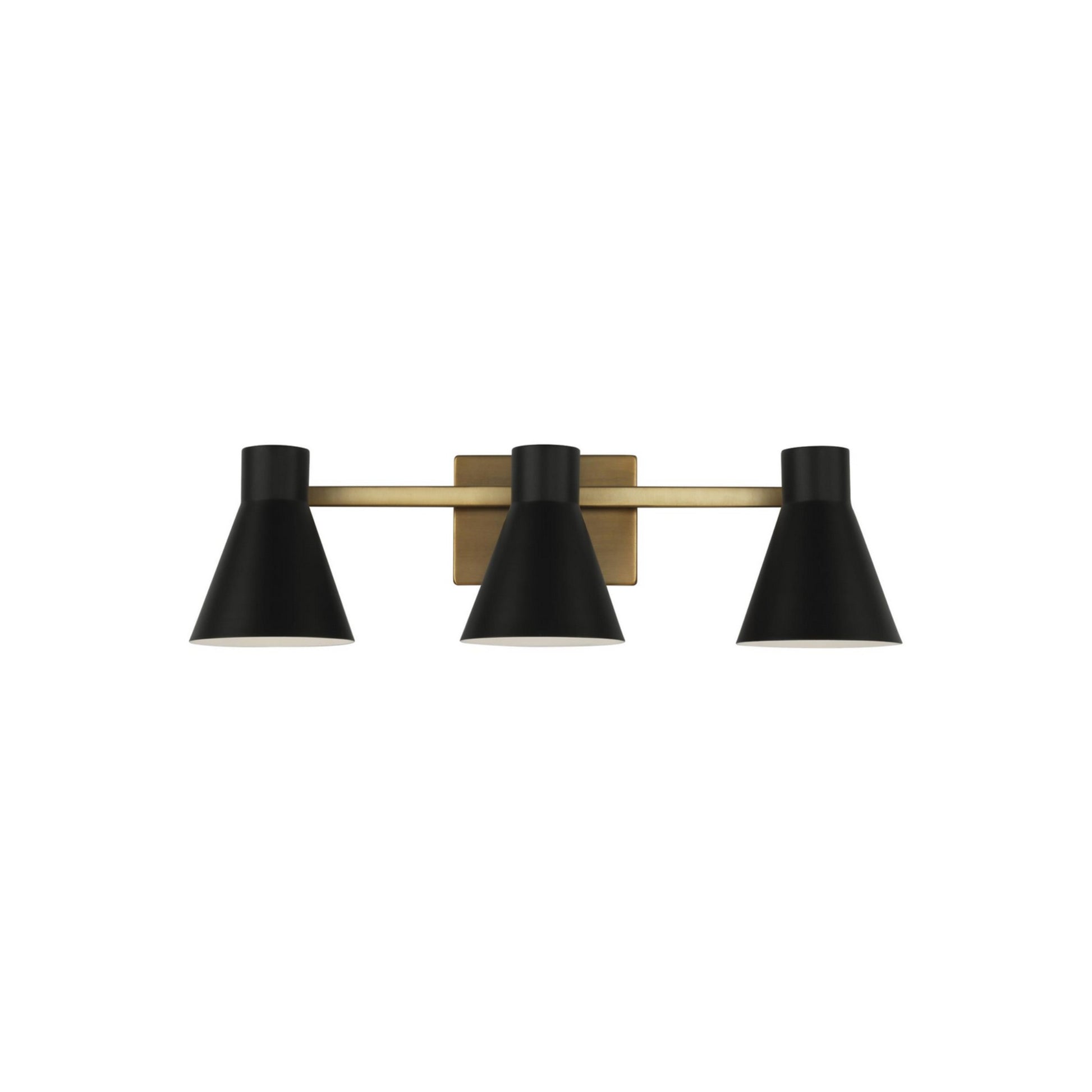 Towner 26" 3-Light LED Bathroom Vanity, Satin Brass Finish - Bees Lighting