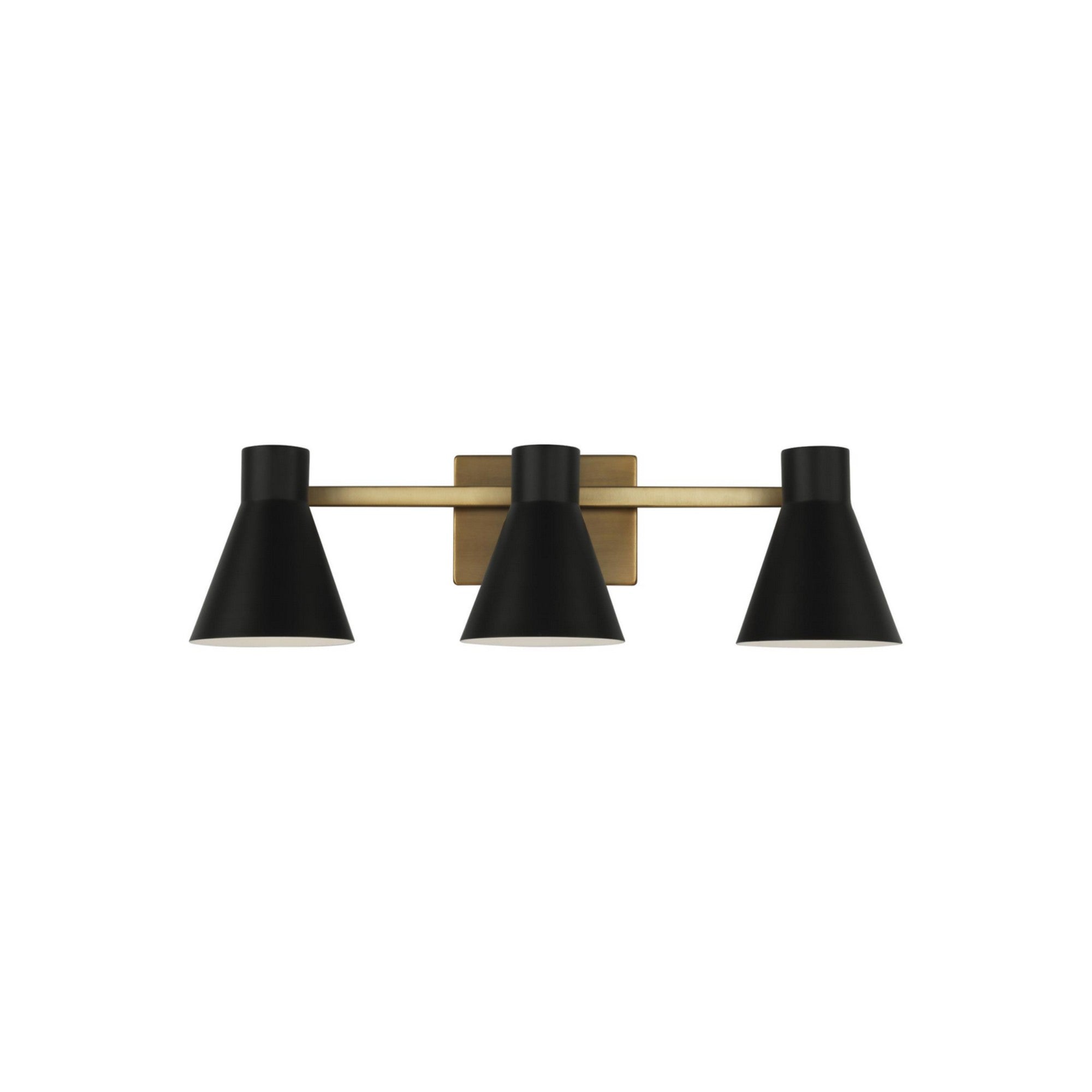 Towner 26" 3-Light LED Bathroom Vanity, Satin Brass Finish - Bees Lighting