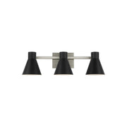 Towner 26" 3-Light LED Bathroom Vanity, Brushed Nickel Finish - Bees Lighting