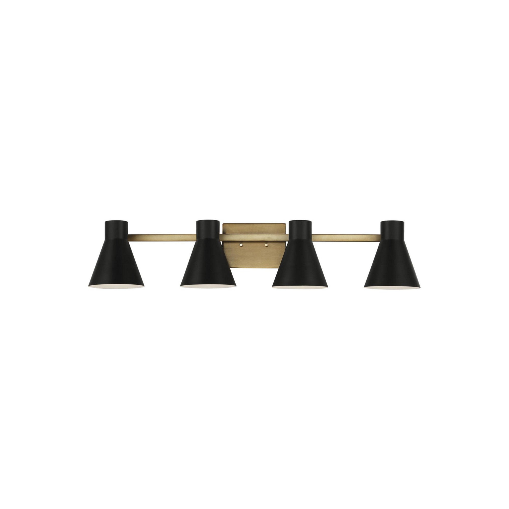 Towner 35" 4-Light LED Bathroom Vanity, Satin Brass Finish - Bees Lighting