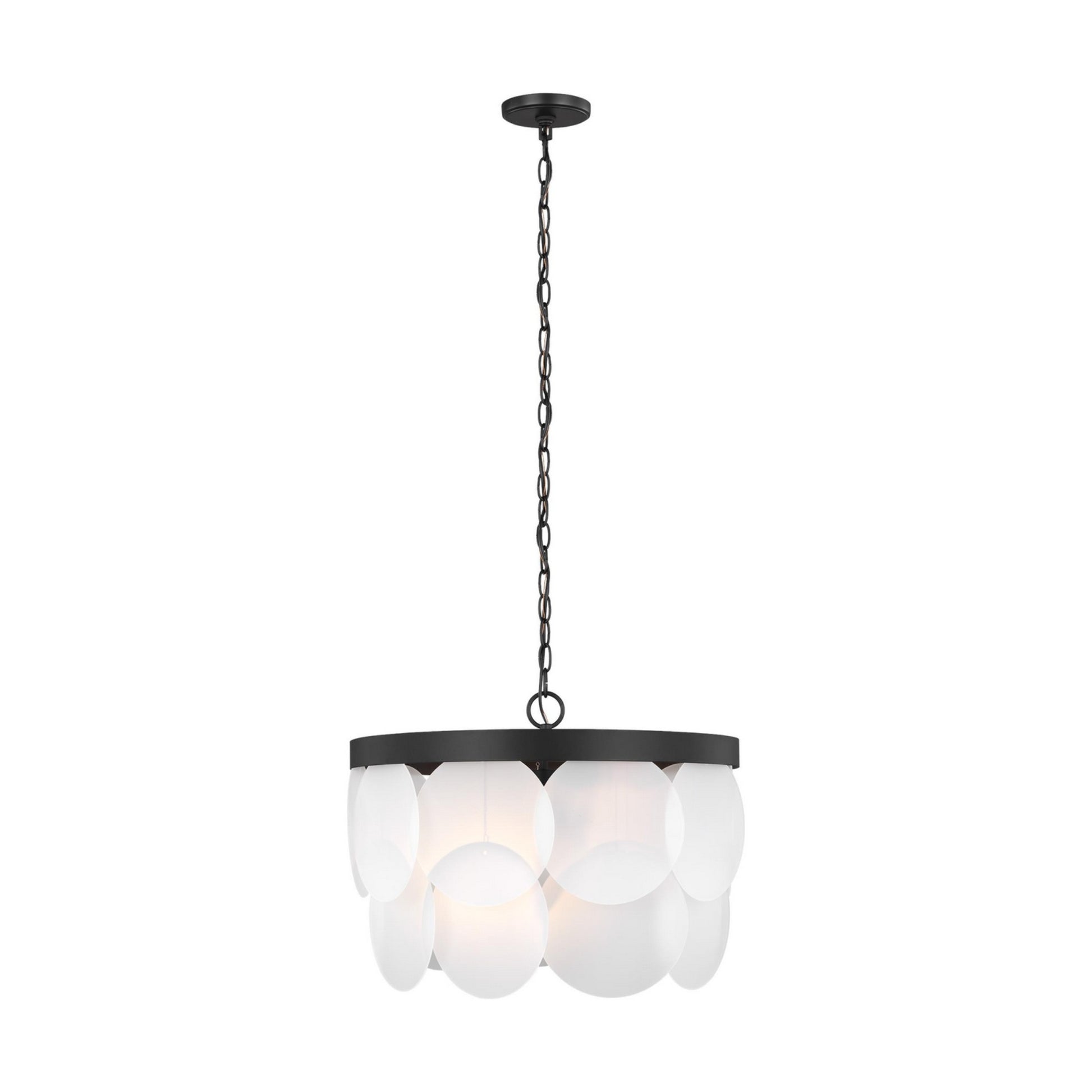 Mellita 21" 6-Light LED Pendant, Midnight Black Finish - Bees Lighting