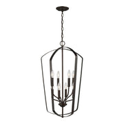 Romee 18" Large 8-Light Lantern, Bronze Finish - Bees Lighting