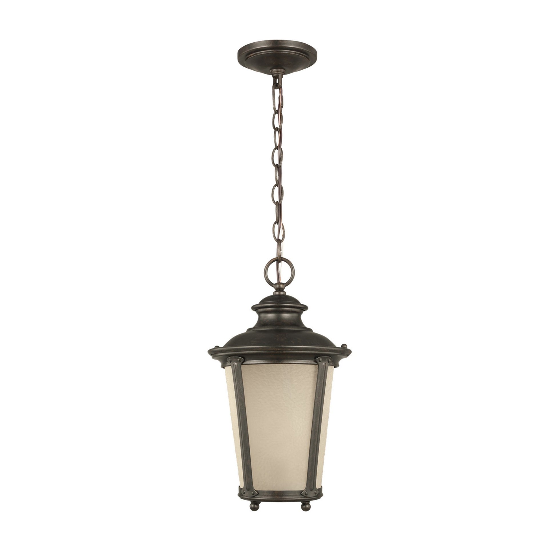 Cape May 16" Outdoor Pendant, Burled Iron Finish - Bees Lighting