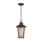 Cape May 16" LED Outdoor Pendant, Burled Iron Finish - Bees Lighting