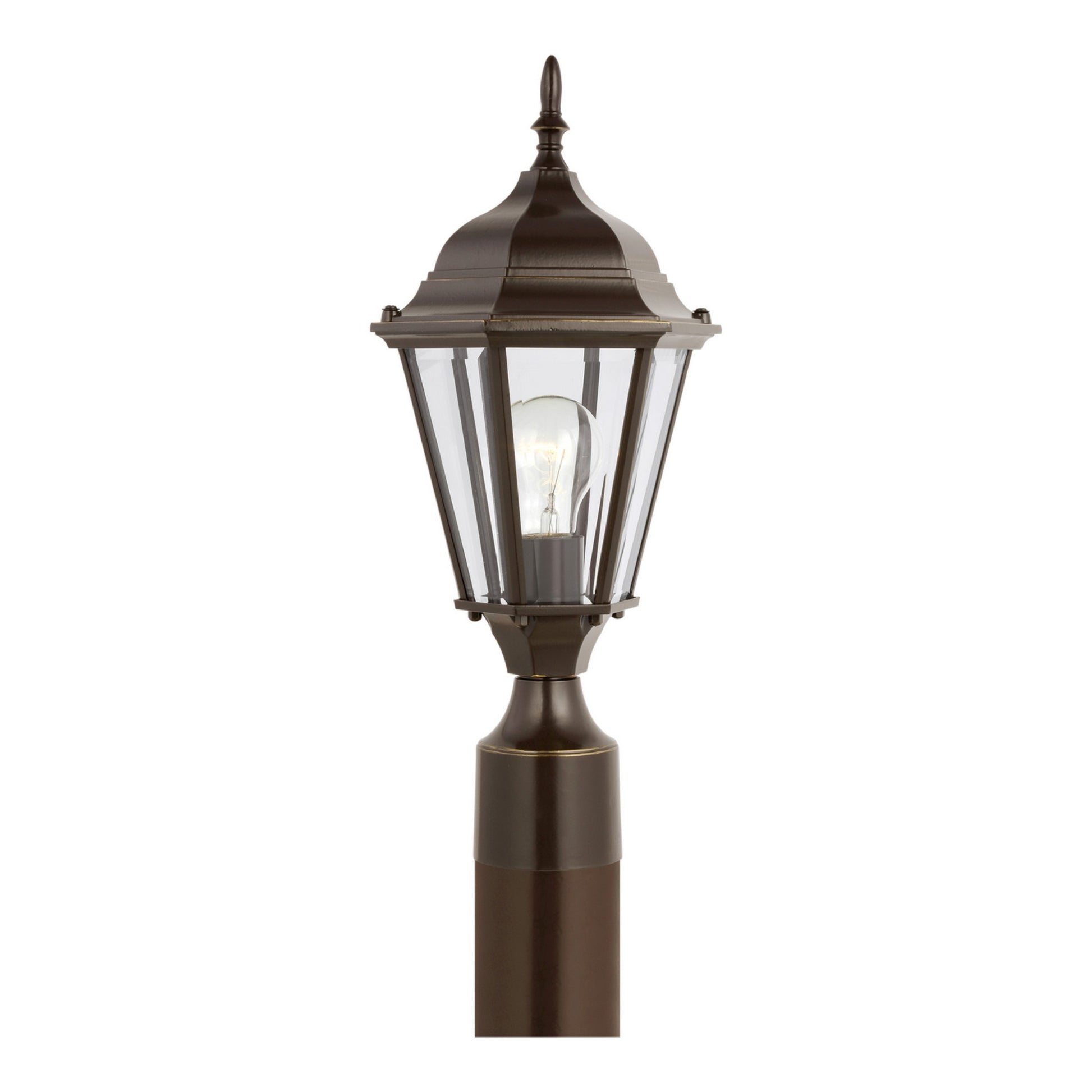 Bakersville 18" Outdoor Post Lantern 82938, Antique Bronze Finish - Bees Lighting