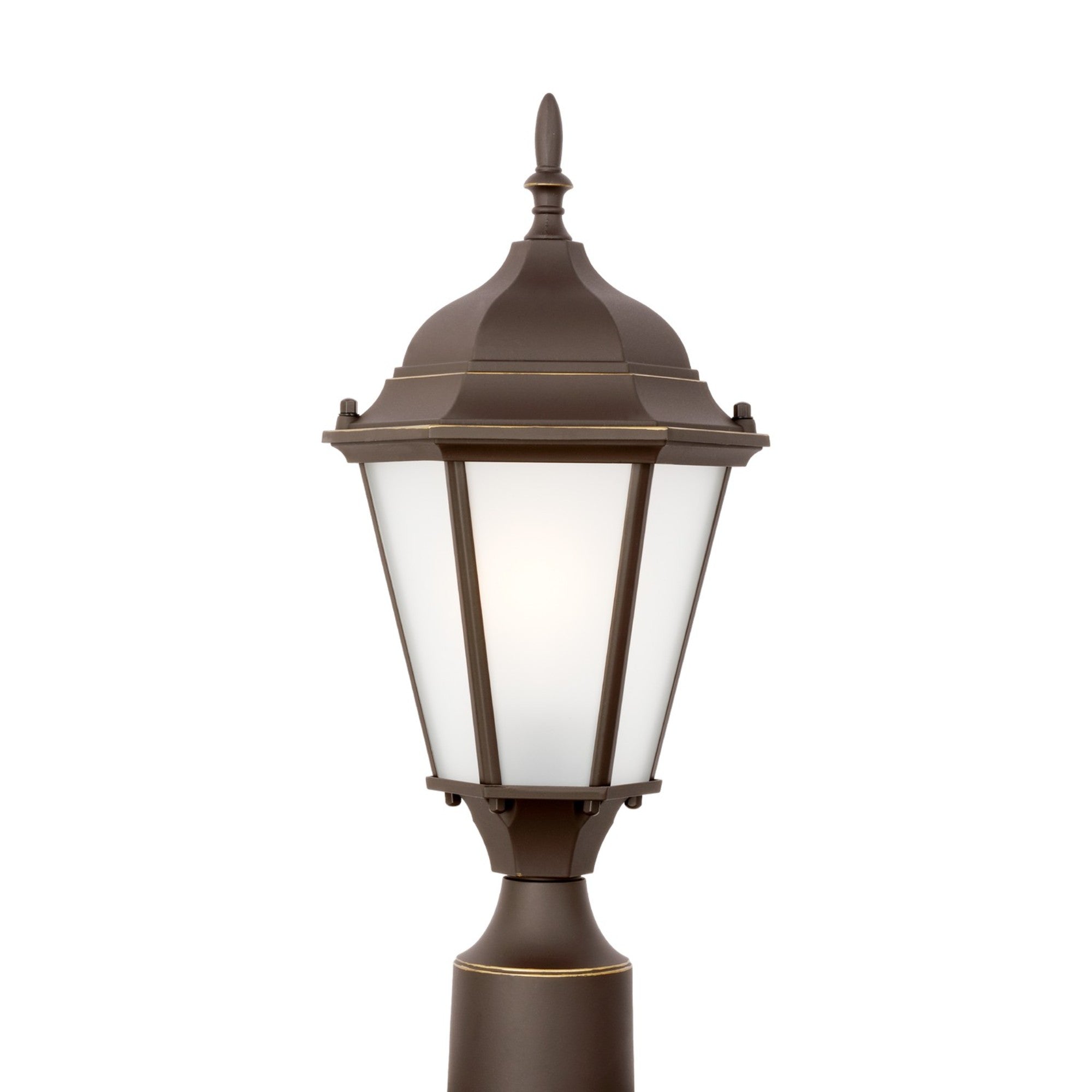 Bakersville 18" Outdoor Post Lantern 82941, Antique Bronze Finish - Bees Lighting