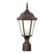 Bakersville 18" LED Outdoor Post Lantern 82941, Antique Bronze Finish - Bees Lighting
