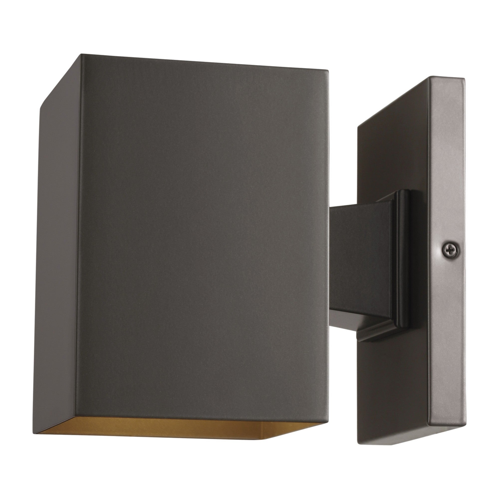 Pohl 7" Small Outdoor Wall Lantern, Bronze Finish - Bees Lighting